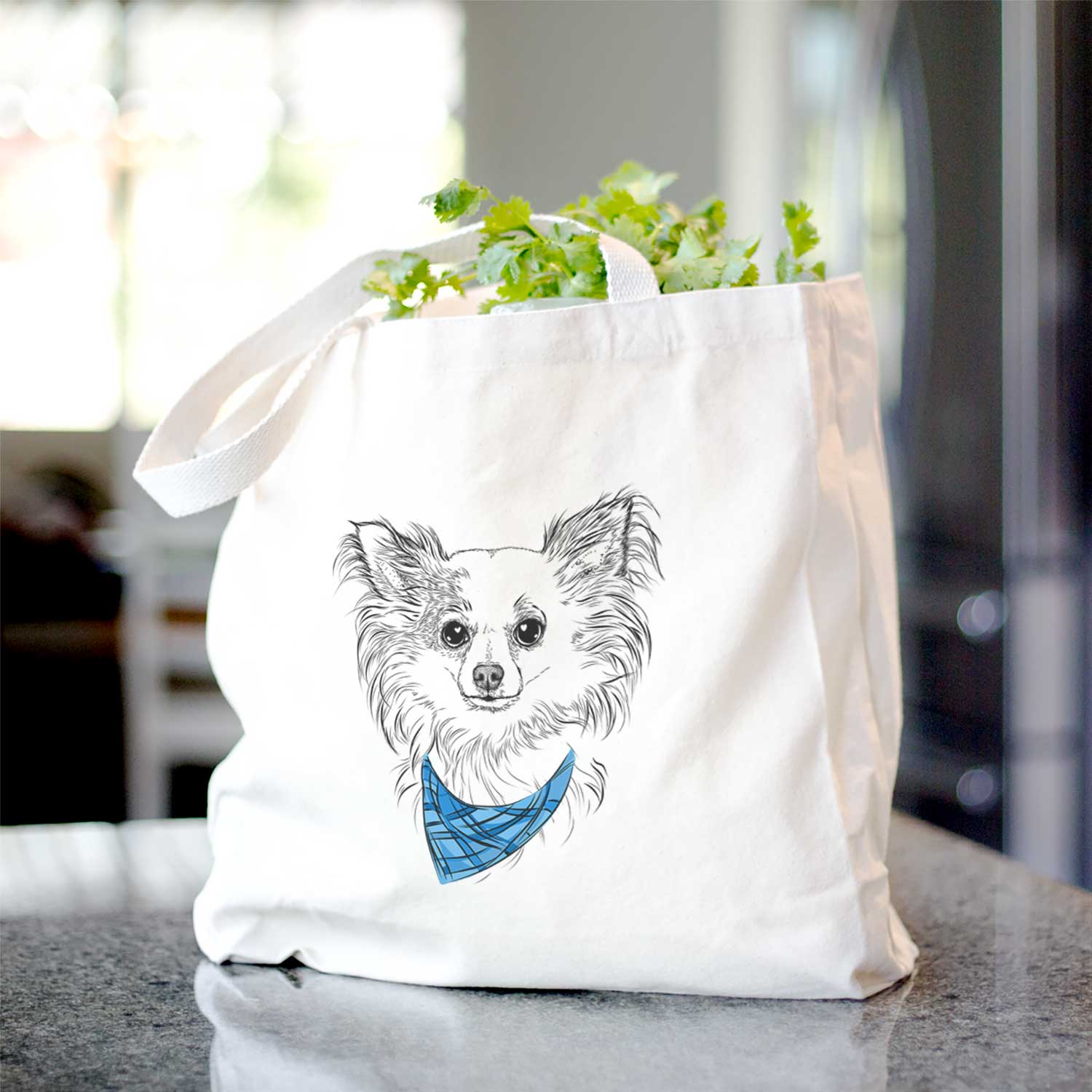 Princess Ava Bisou the Long Haired Chihuahua - Tote Bag