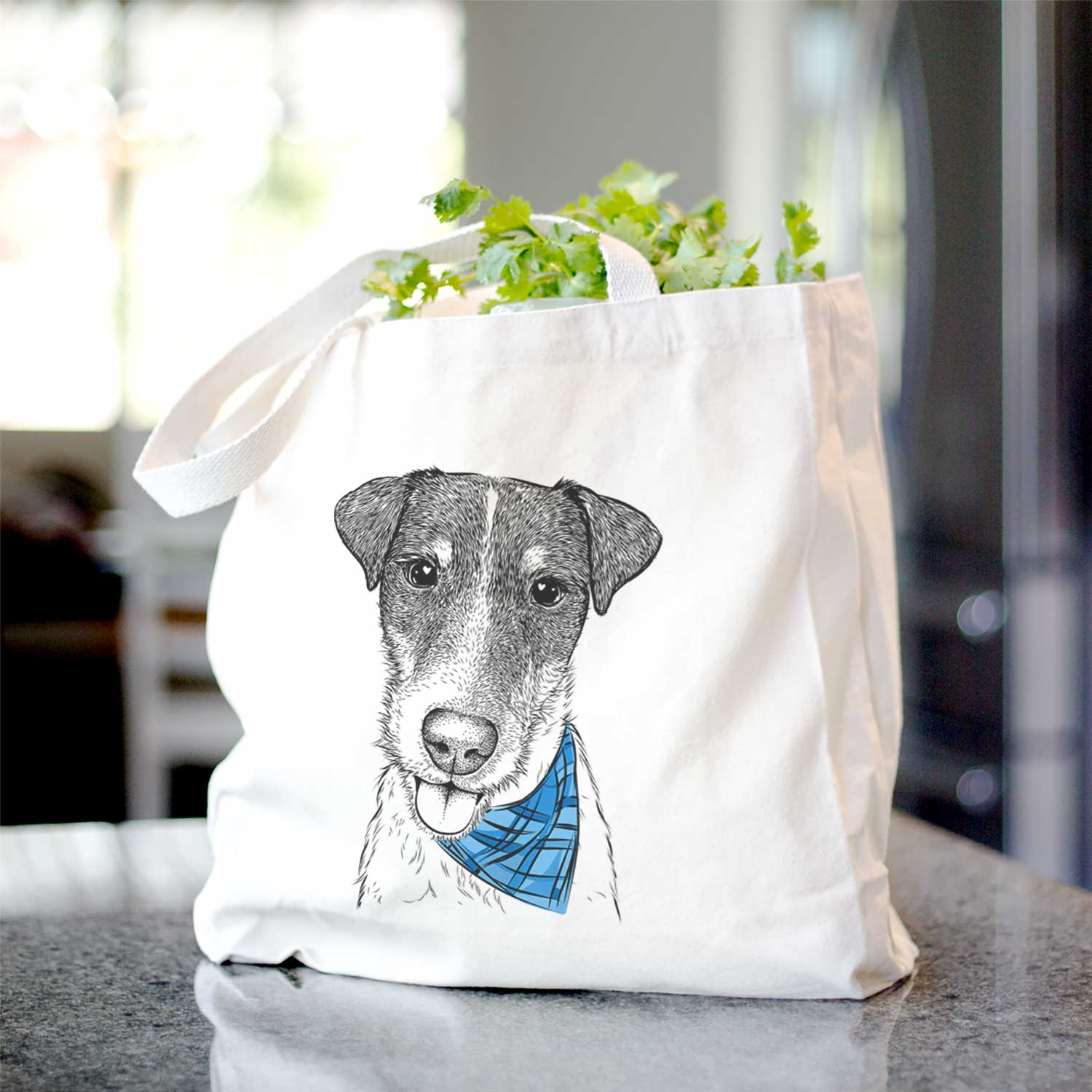 Rider the Parson Russell Terrier - Tote Bag