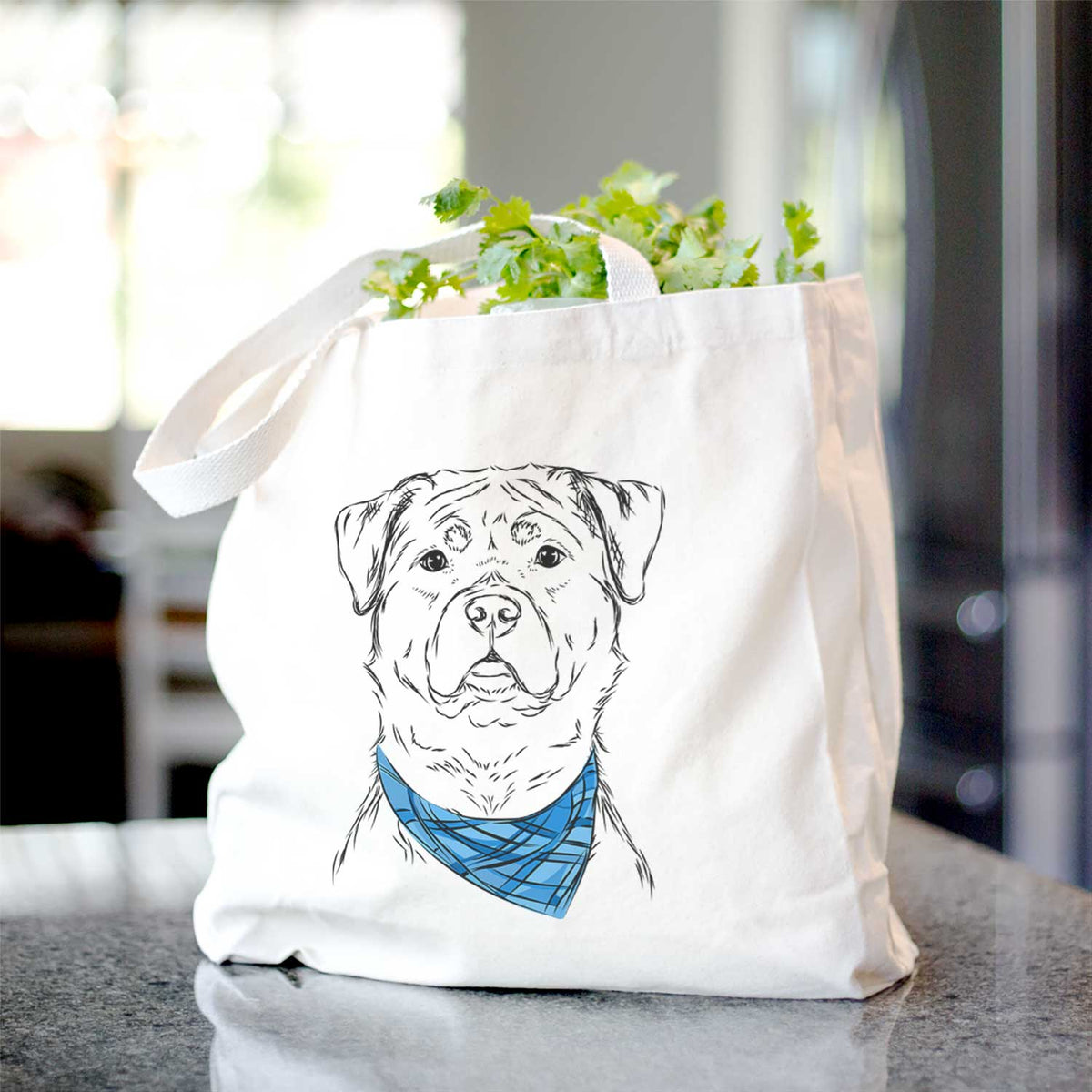 Rocky the Rottweiler - Tote Bag