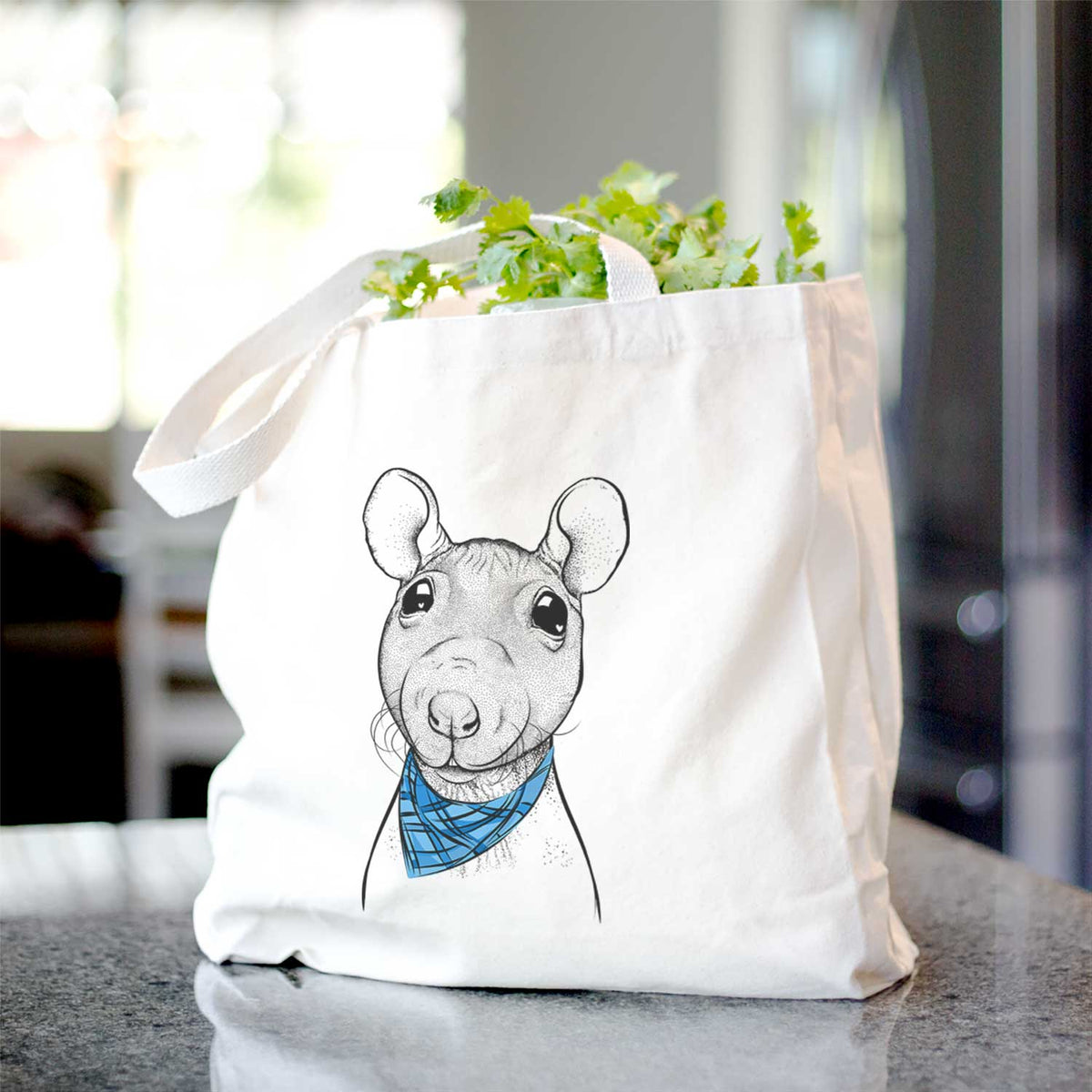 Ruthie the Hairless Rat - Tote Bag