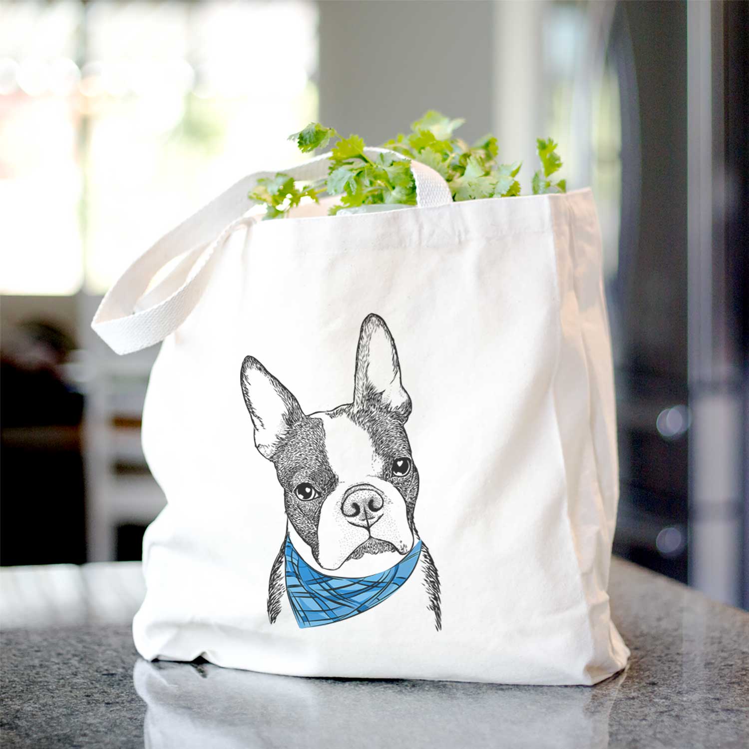 Samuel the Boston Terrier - Tote Bag