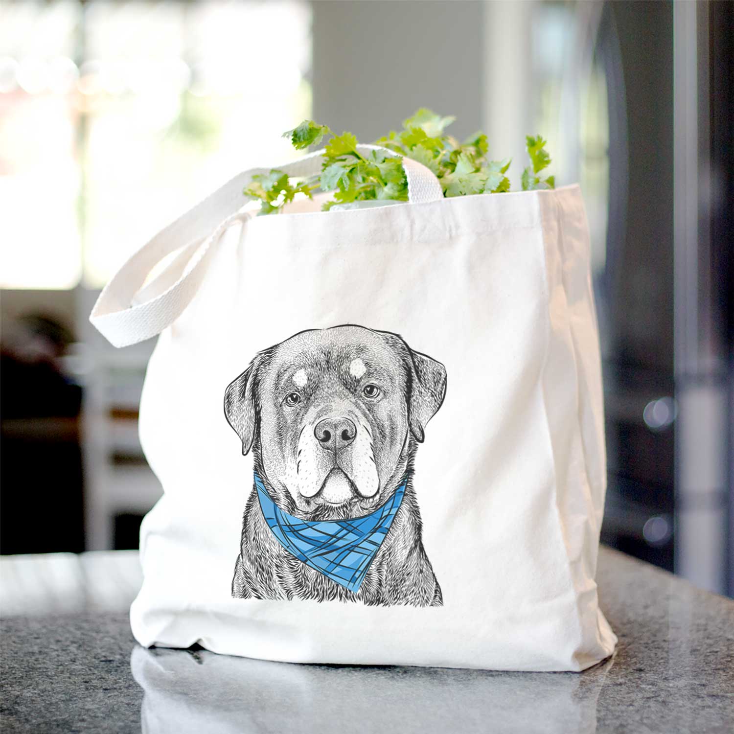 Sarge the Rottweiler - Tote Bag