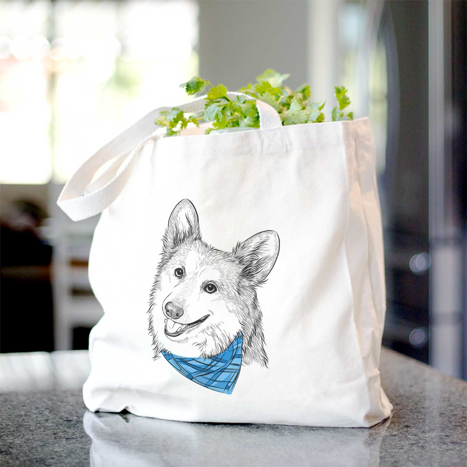 Scout the Pembroke Welsh Corgi - Tote Bag