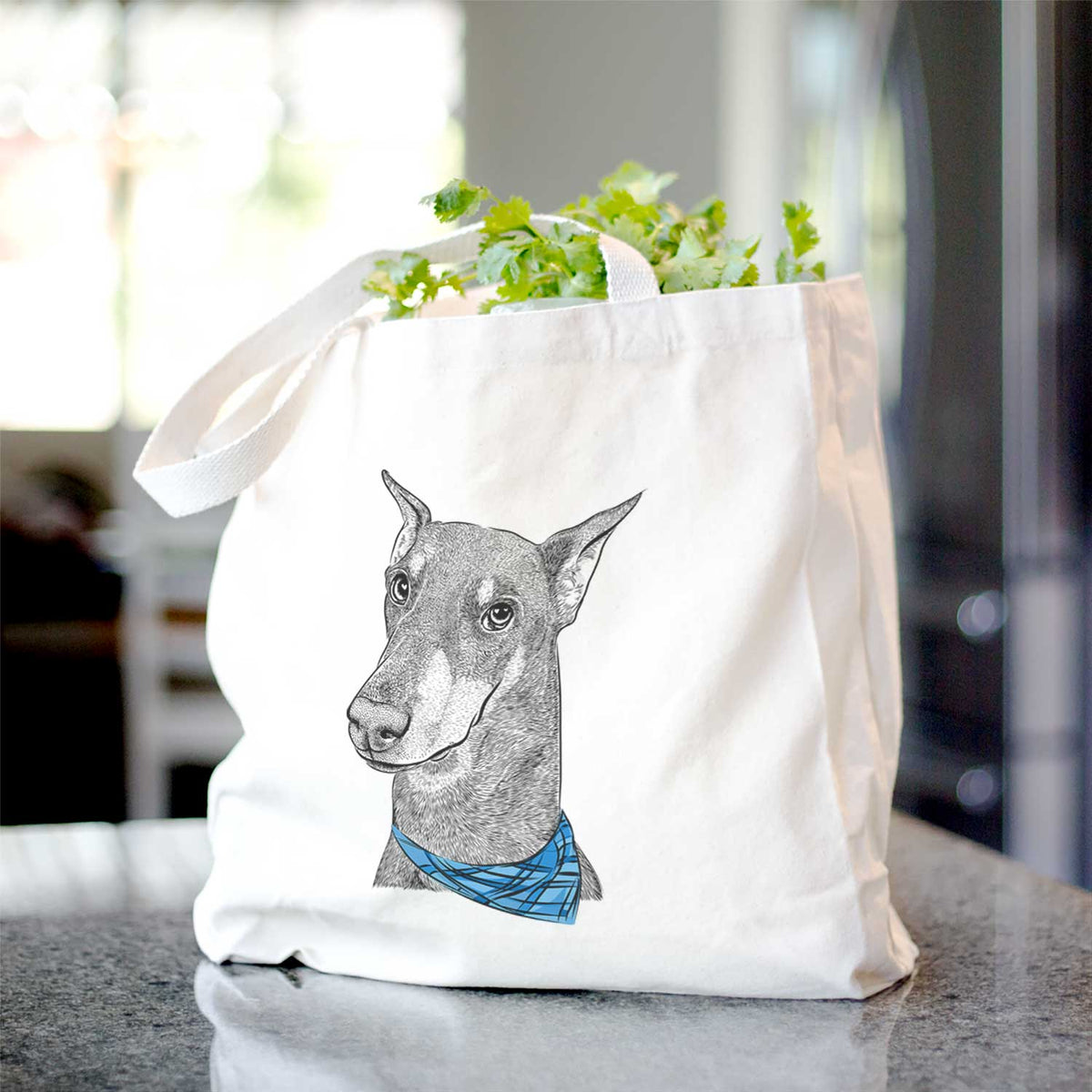Shelby the Doberman Pinscher - Tote Bag
