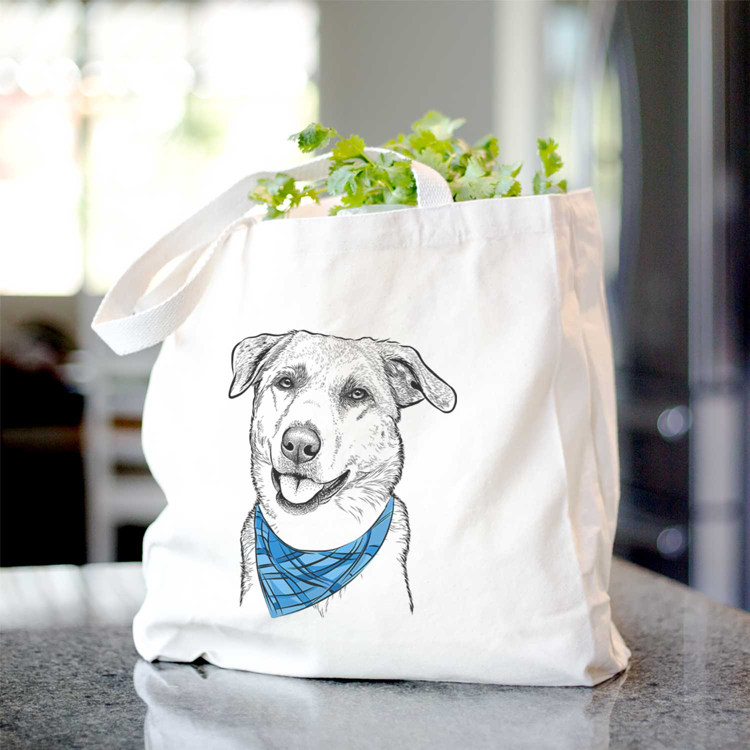 Sydney the Great Pyrenees Australian Shepherd Mix - Tote Bag