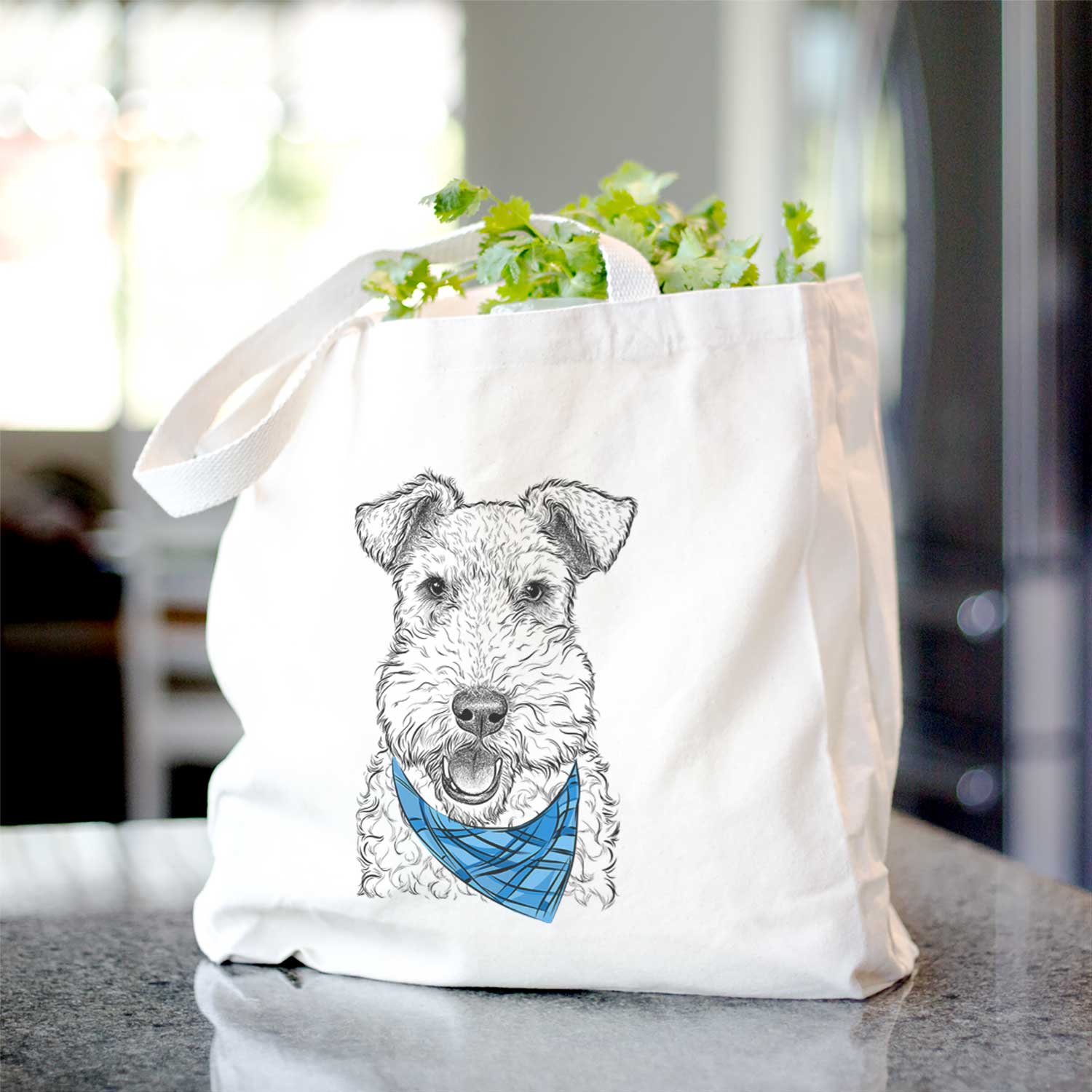 Ted the Wire Fox Terrier - Tote Bag