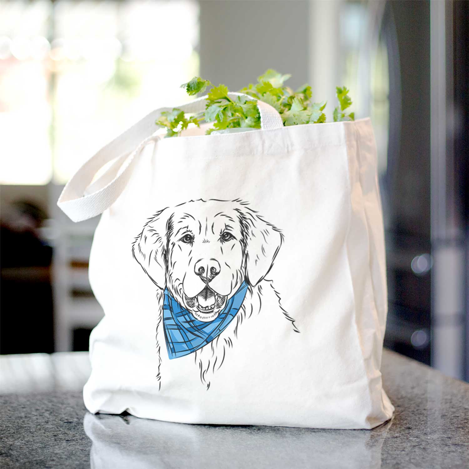 Toby the Golden Retriever - Tote Bag