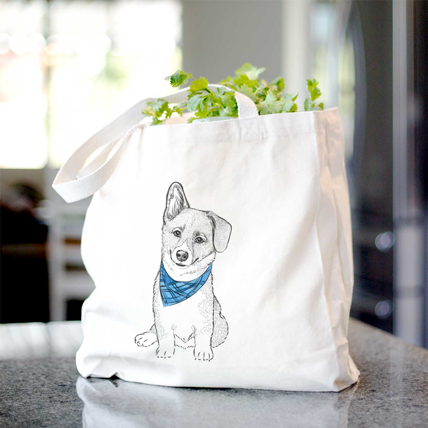 Toby the Corgi Puppy - Tote Bag