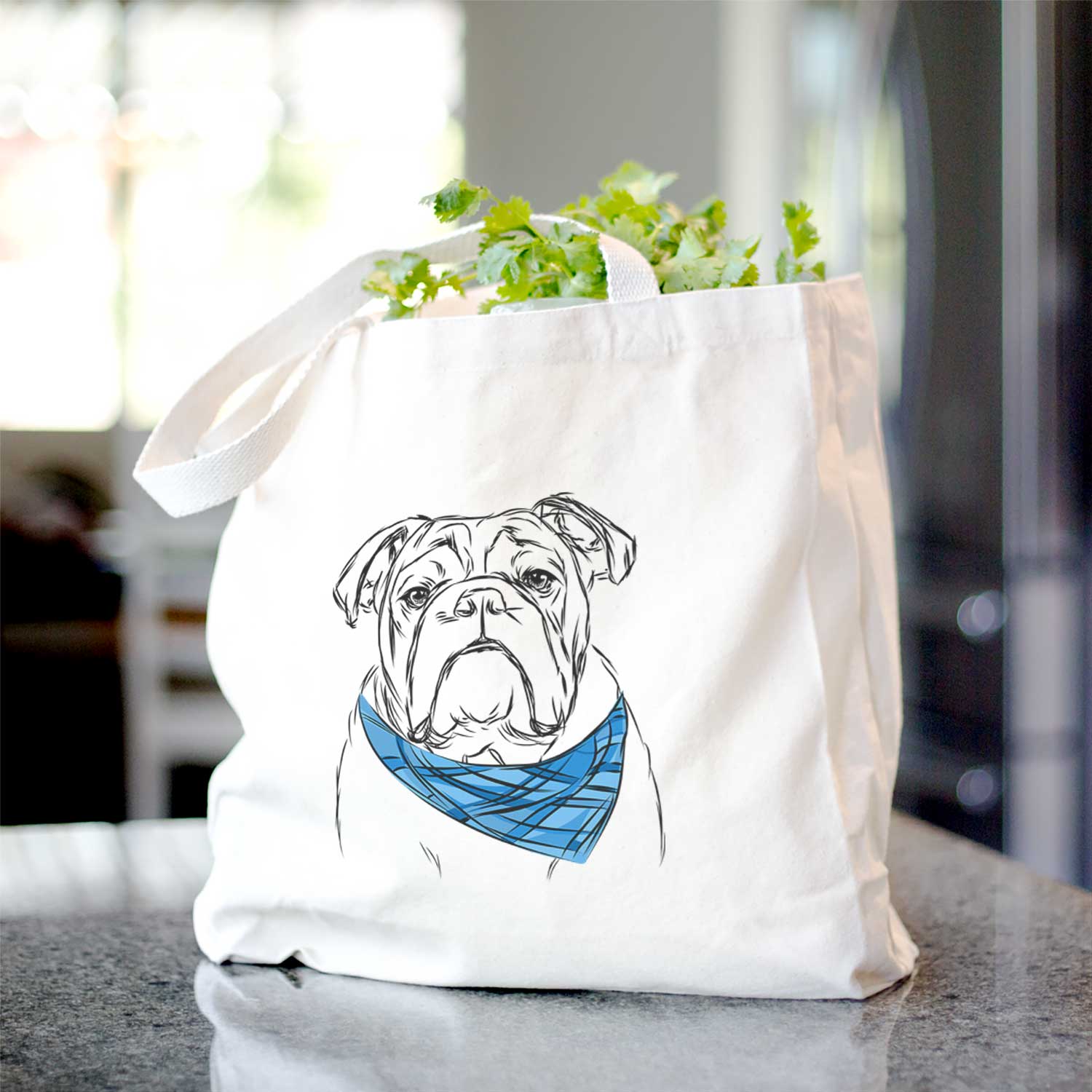 Winston the English Bulldog - Tote Bag