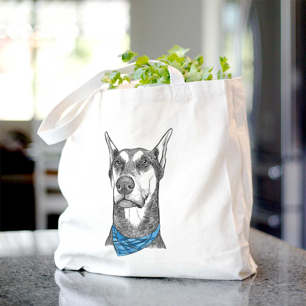 Zeus the Doberman Pinscher - Tote Bag