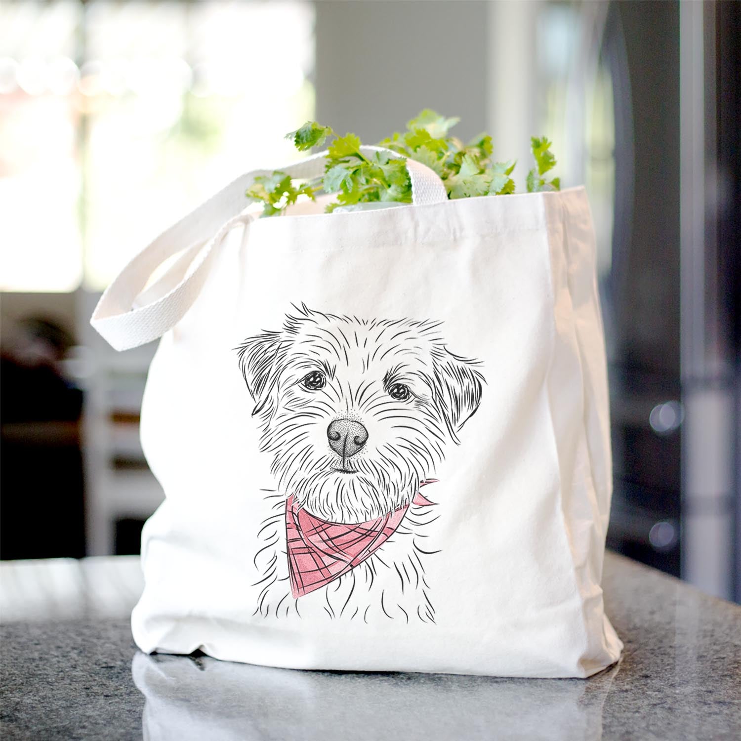 Benjamin the Border Terrier - Tote Bag