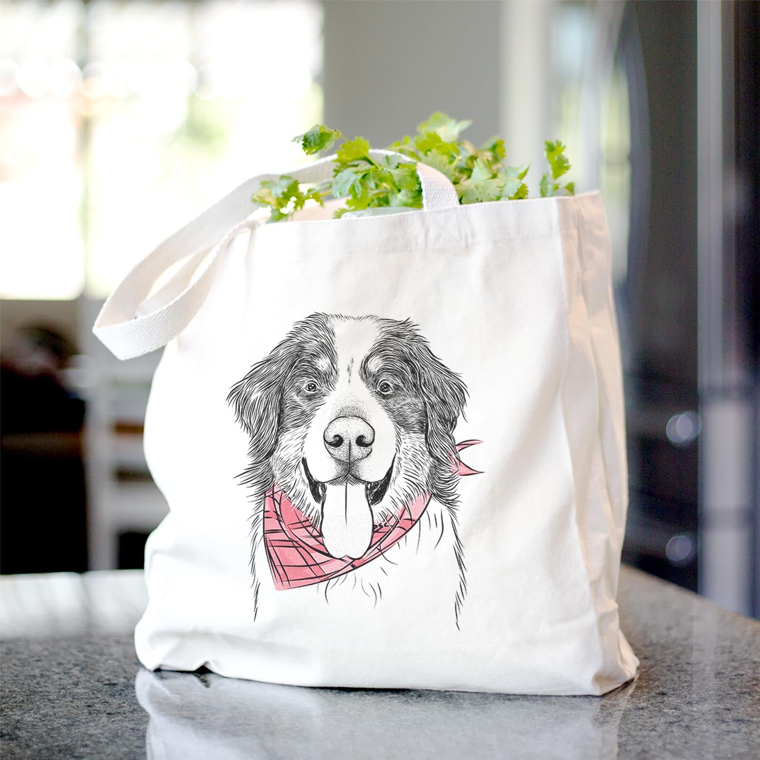 Blaze the Bernese Mountain Dog - Tote Bag