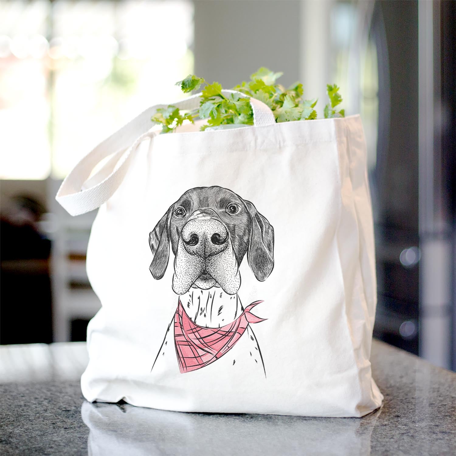 Booze the German Shorthaired Pointer - Tote Bag