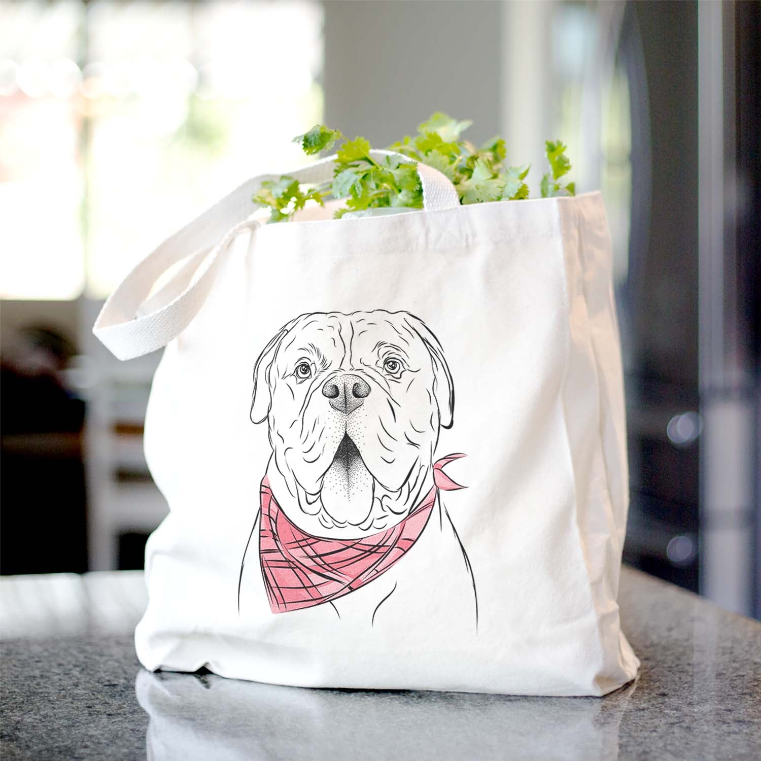 Chief the Boxer Bulldog Mix - Tote Bag