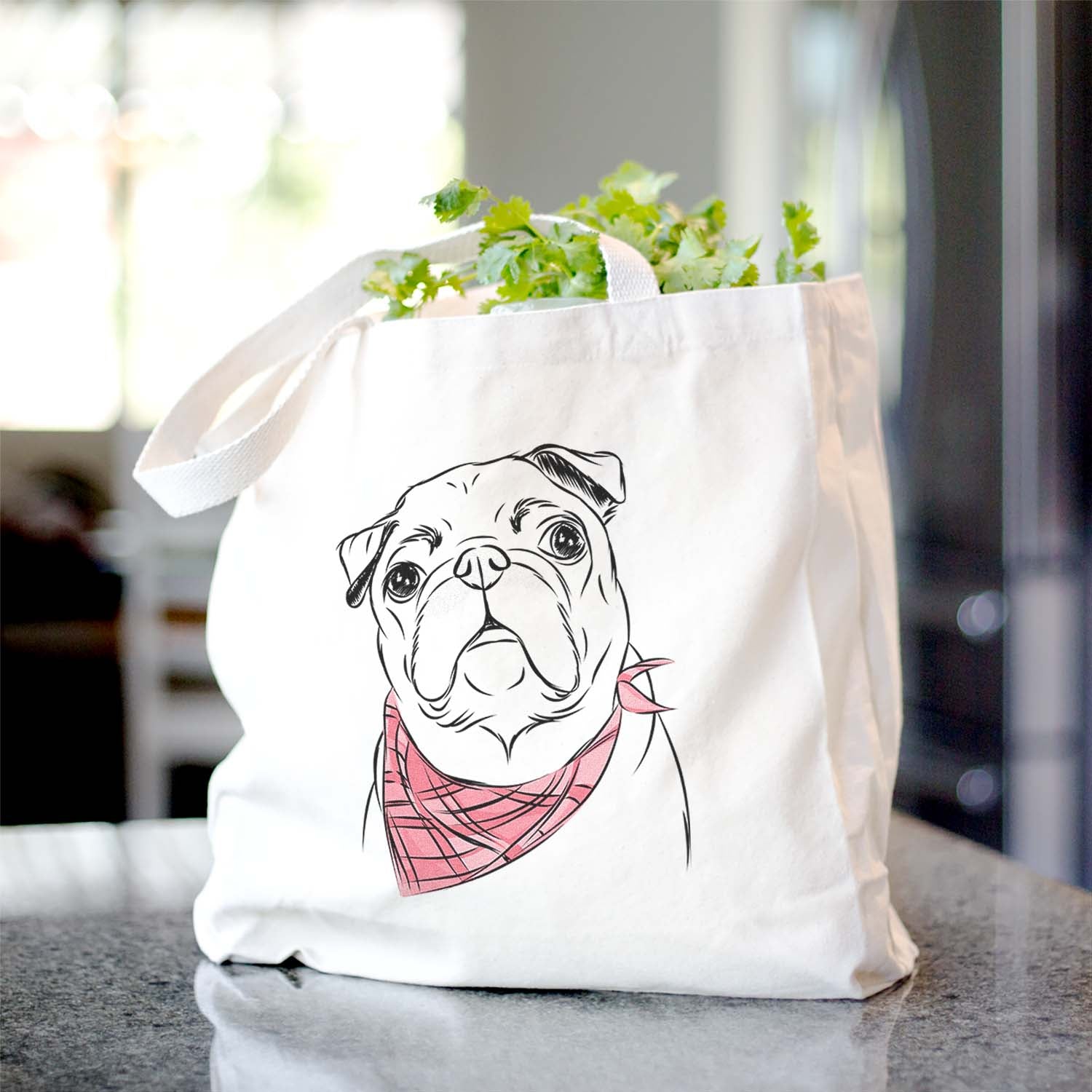 Darling Chloe the Pug - Tote Bag