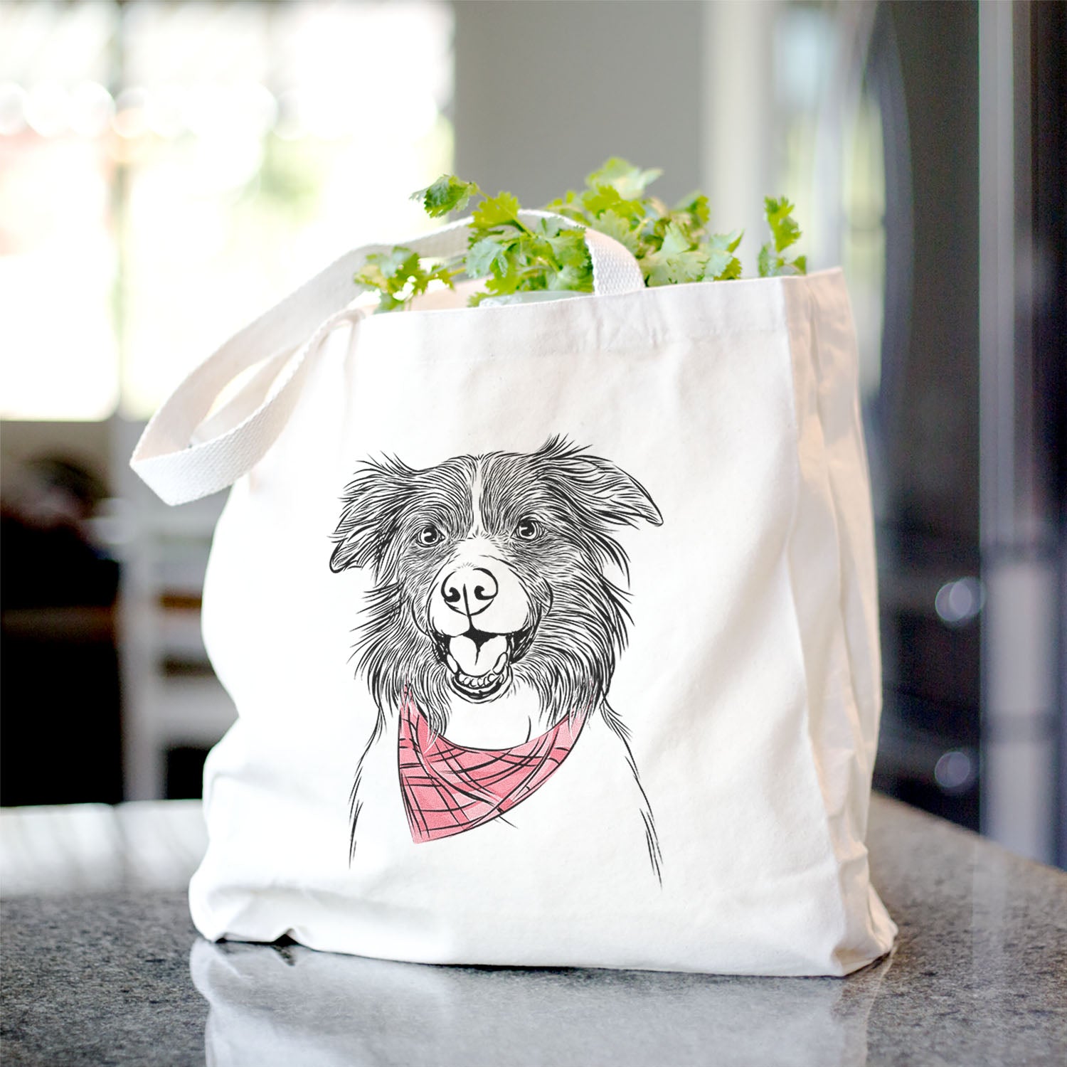 Dizzy the Border Collie - Tote Bag