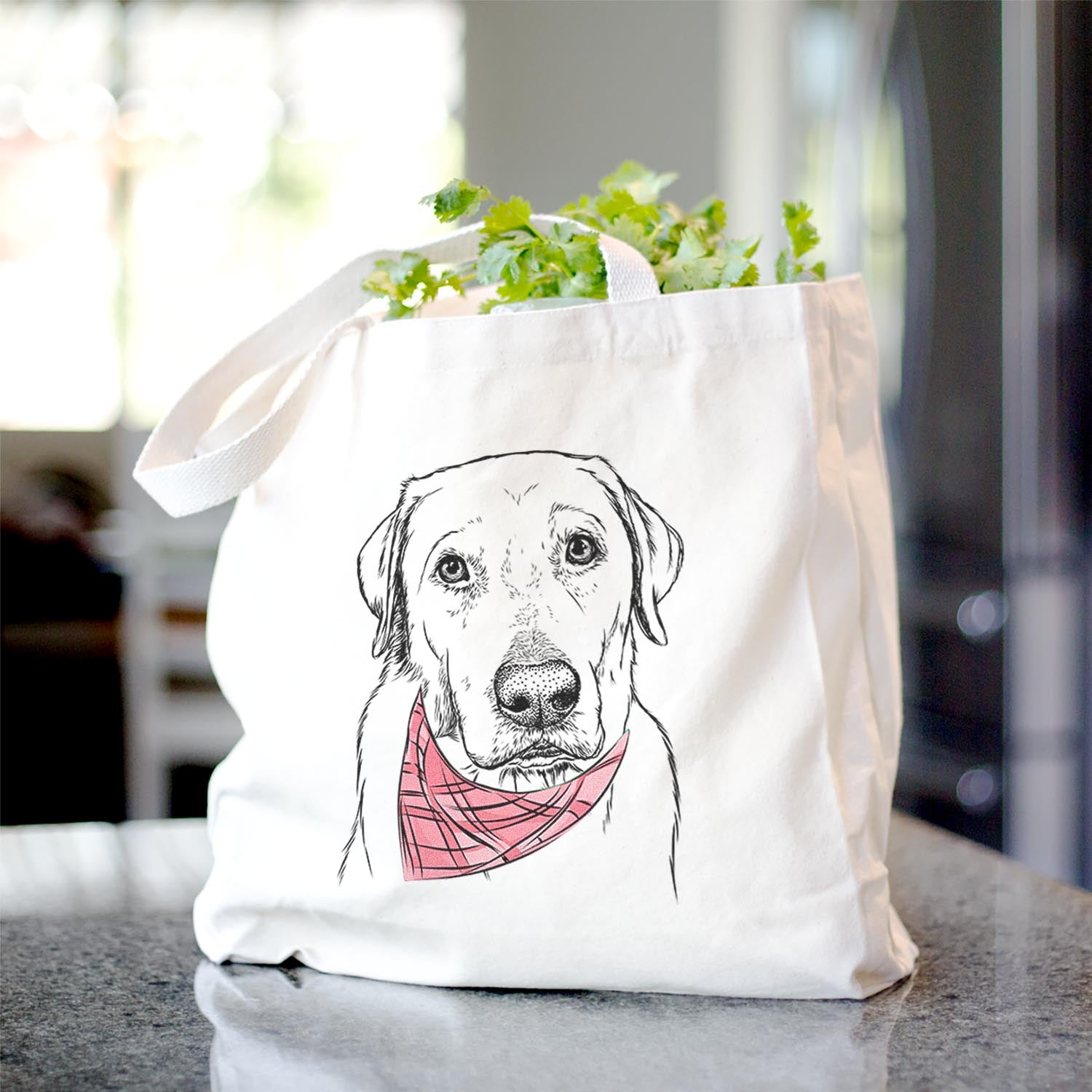 Duke the Yellow Lab - Tote Bag