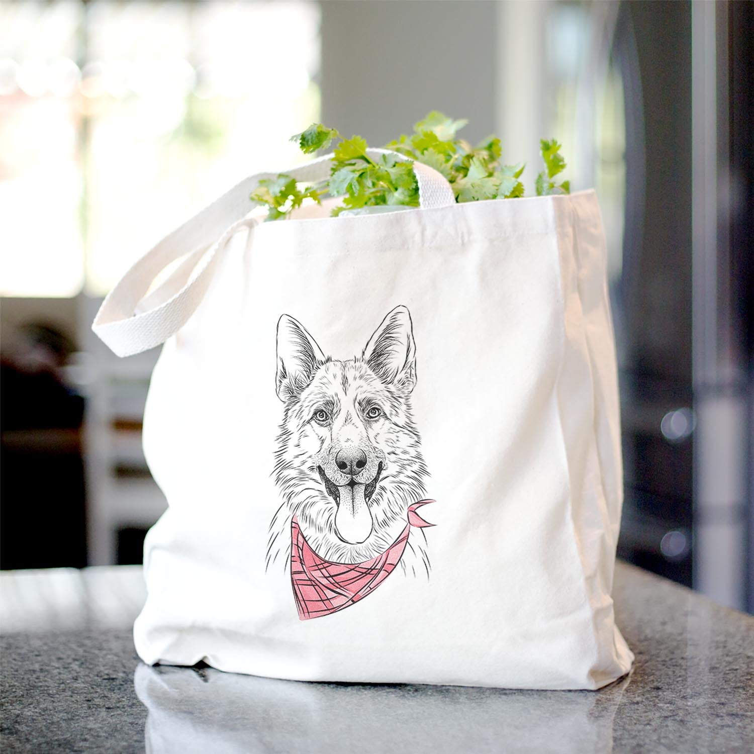 Grace the German Shepherd - Tote Bag