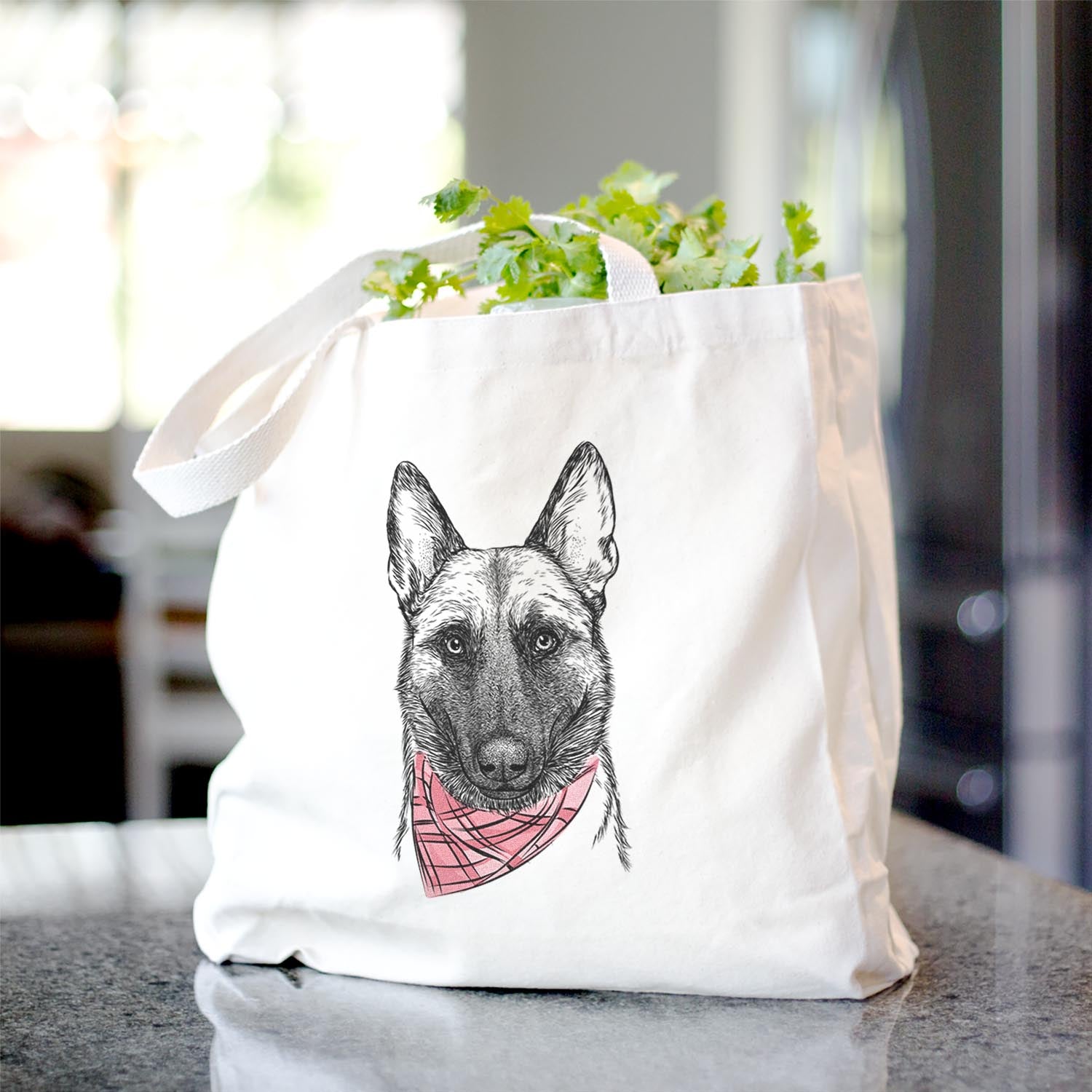 Gunther the Belgian Malinois - Tote Bag