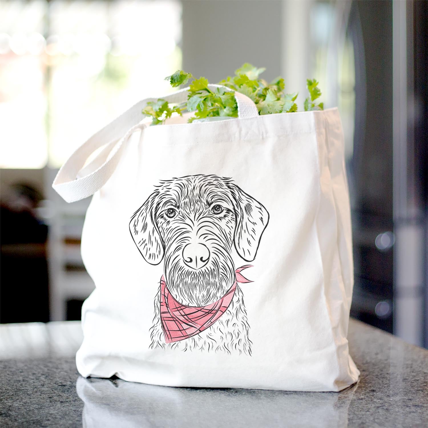 Gus the German Wirehaired Pointer - Tote Bag