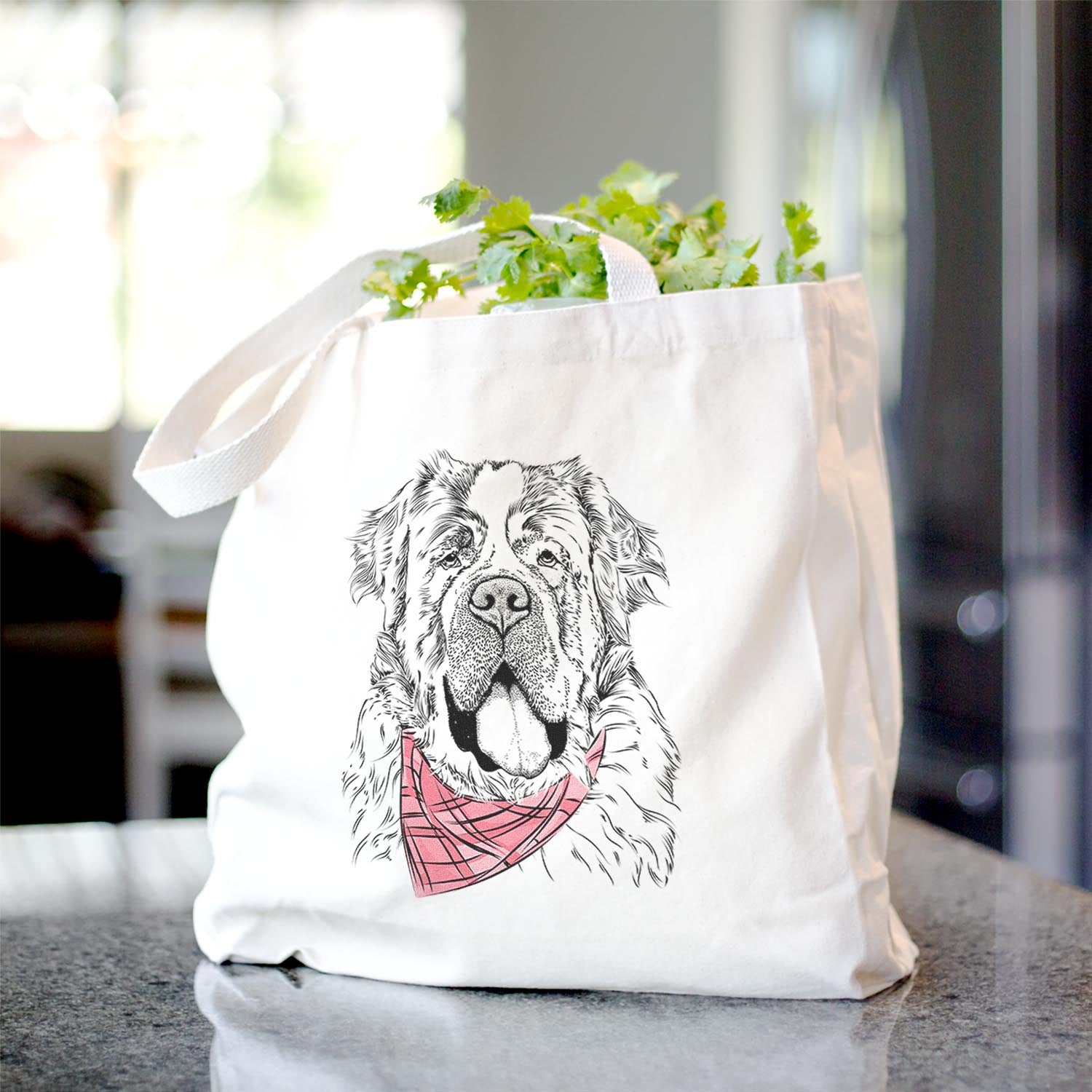 Hoss the Saint Bernard - Tote Bag