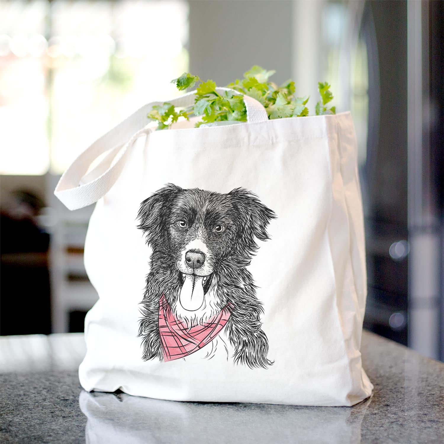 Indi the Border Collie - Tote Bag