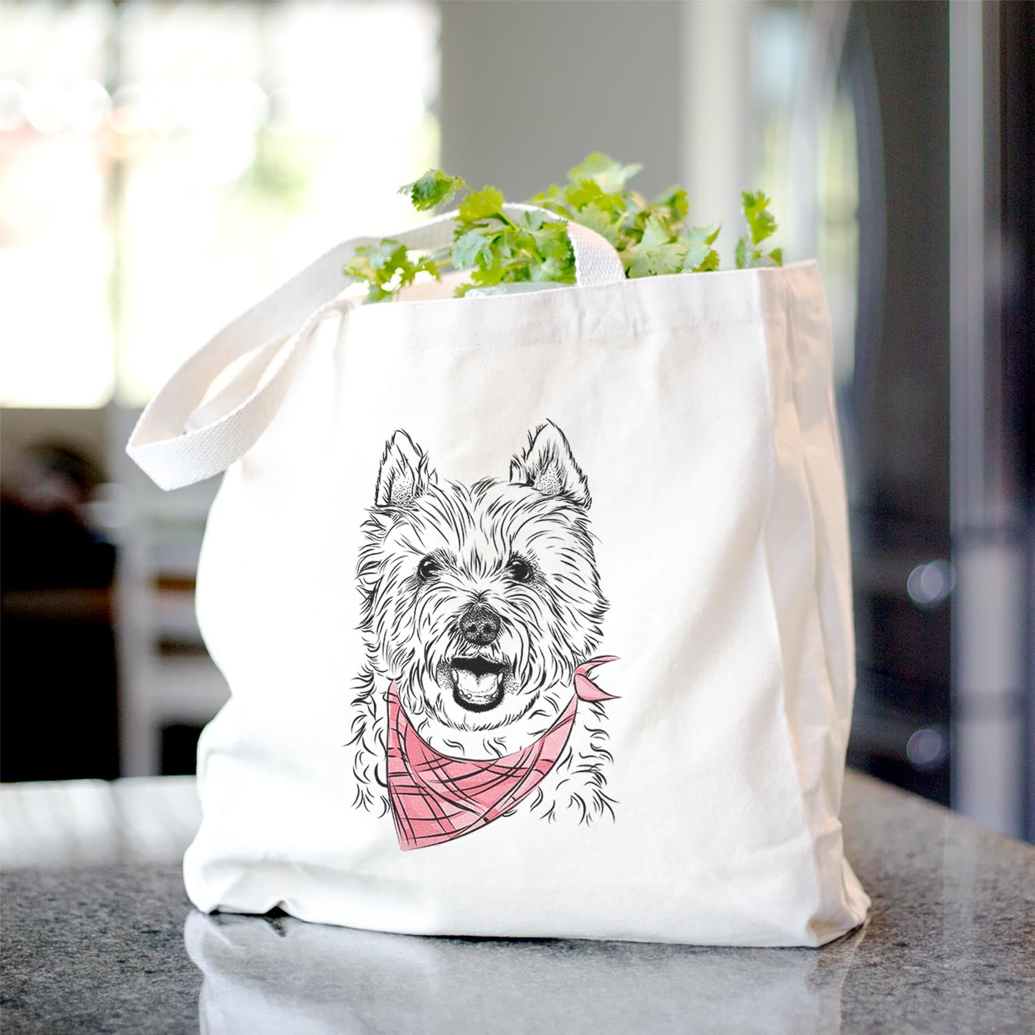 Kami the West Highland Terrier - Tote Bag