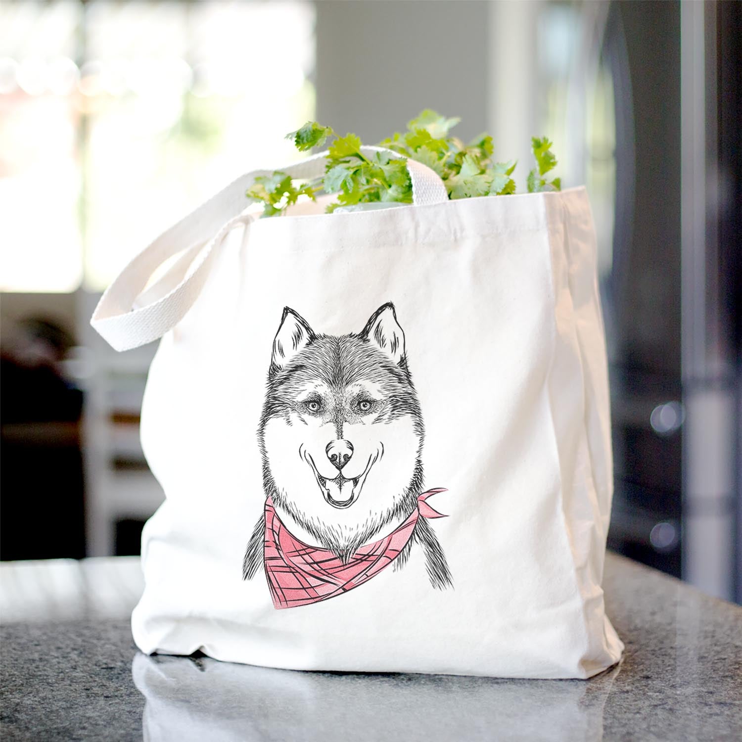 Koda the Siberian Husky - Tote Bag