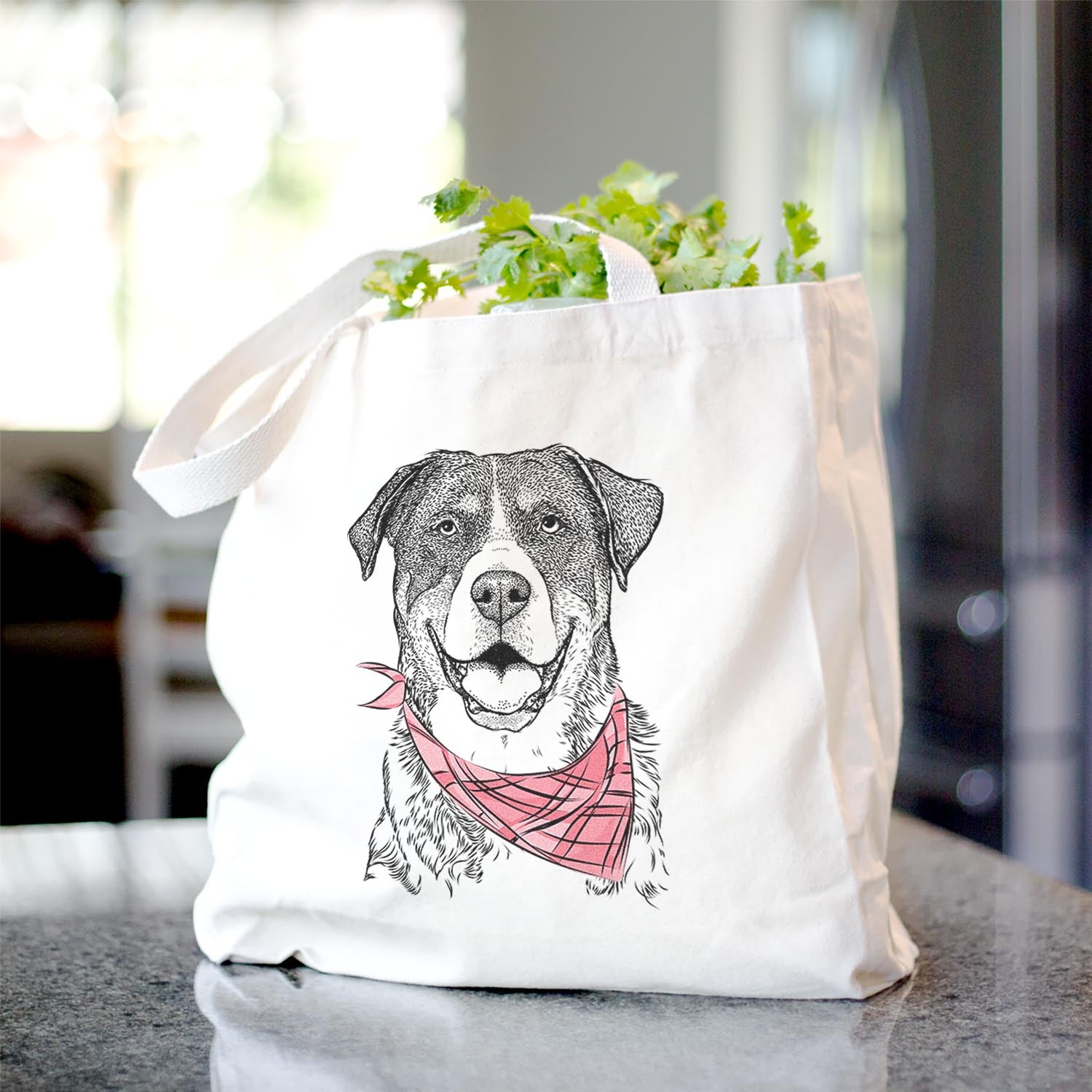 Leon the Greater Swiss Mountain Dog - Tote Bag