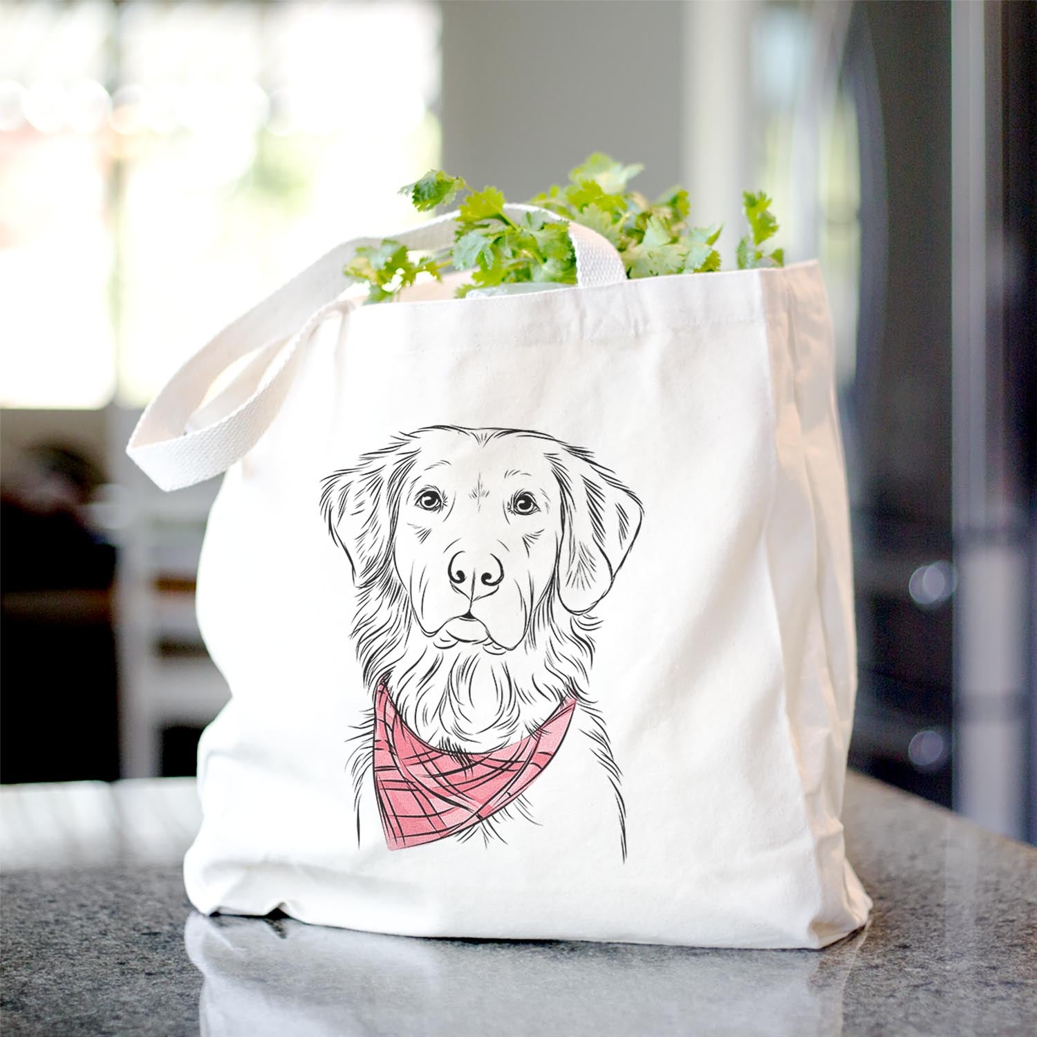 Linden the Golden Retriever - Tote Bag