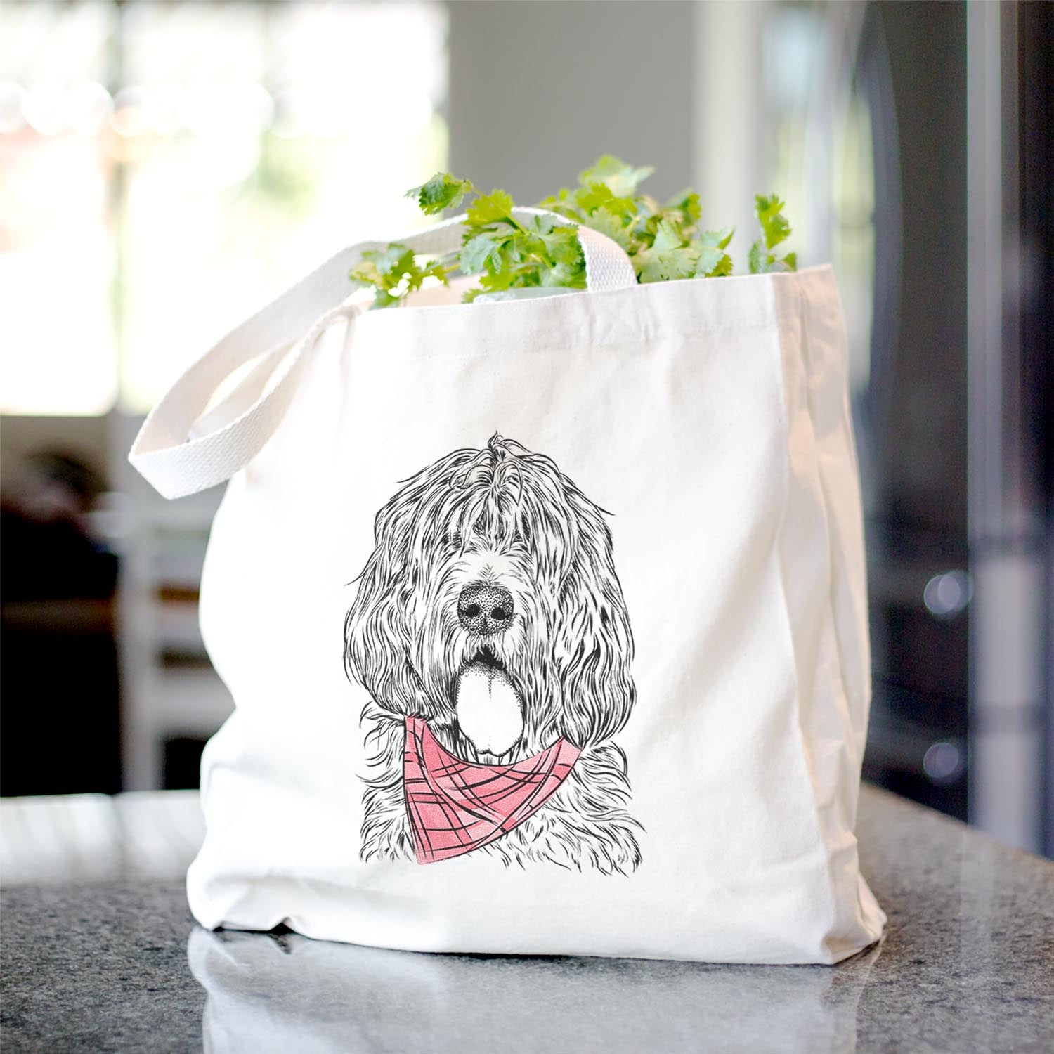 Lou the Otterhound - Tote Bag