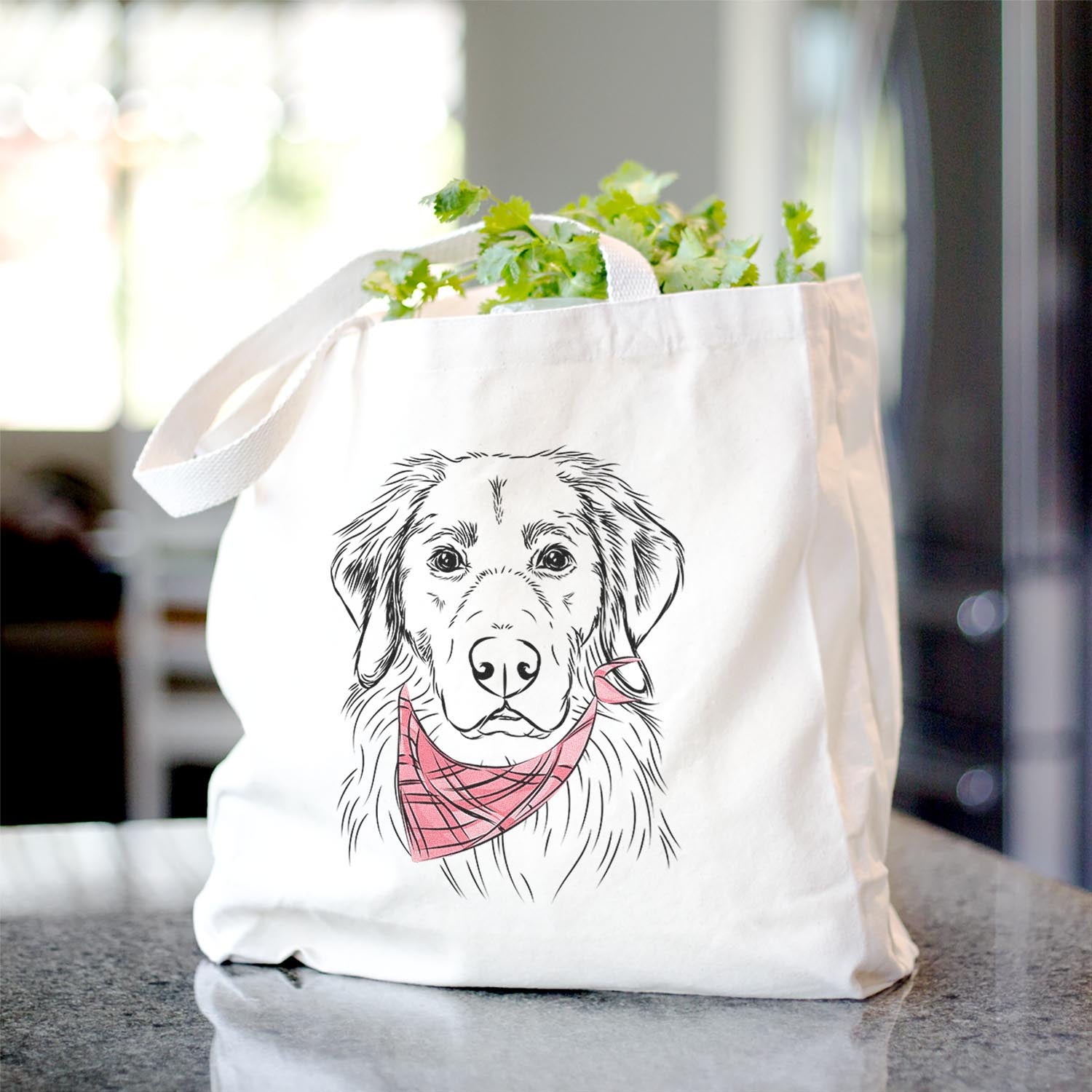 Marley the Golden Retriever - Tote Bag