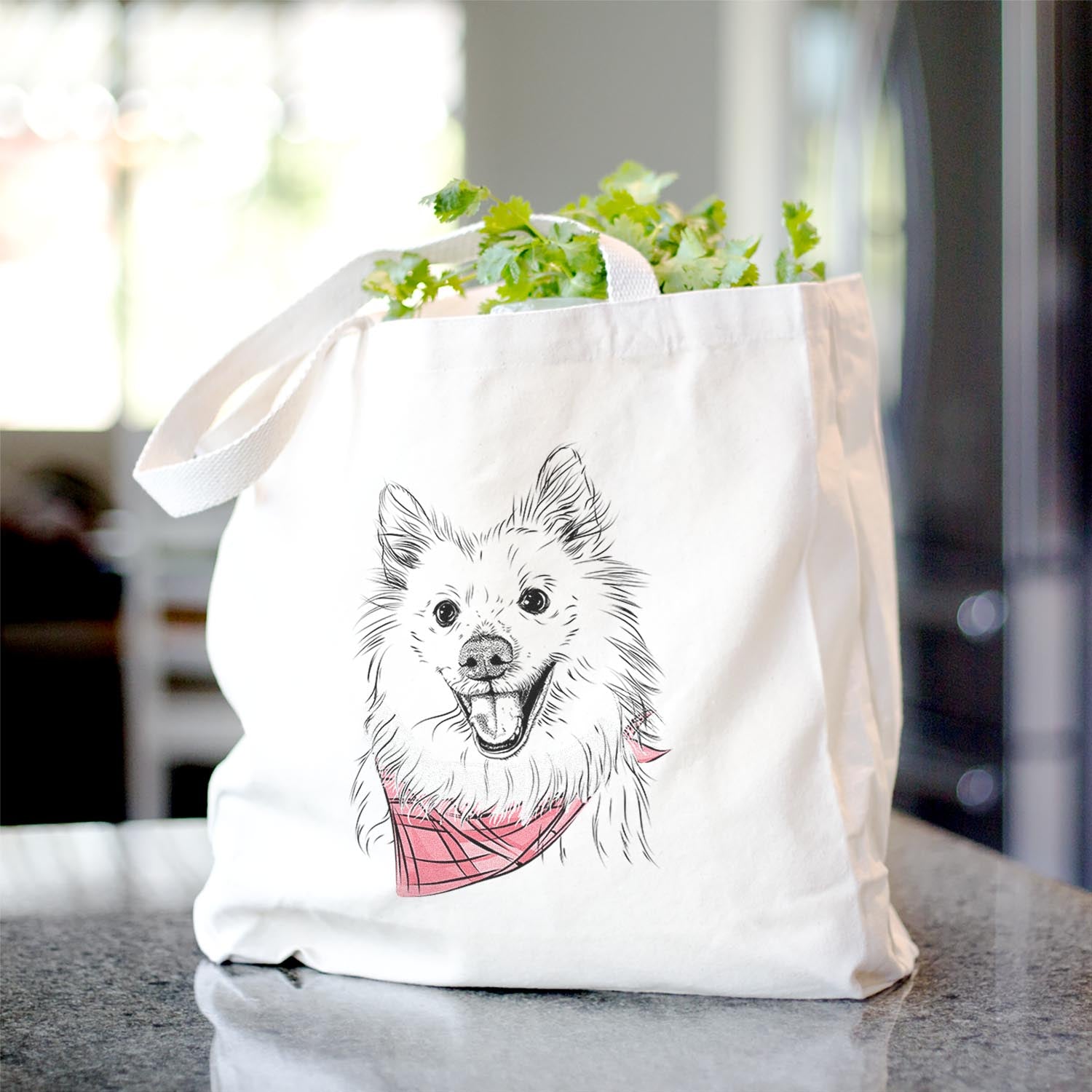 Miki the American Eskimo - Tote Bag