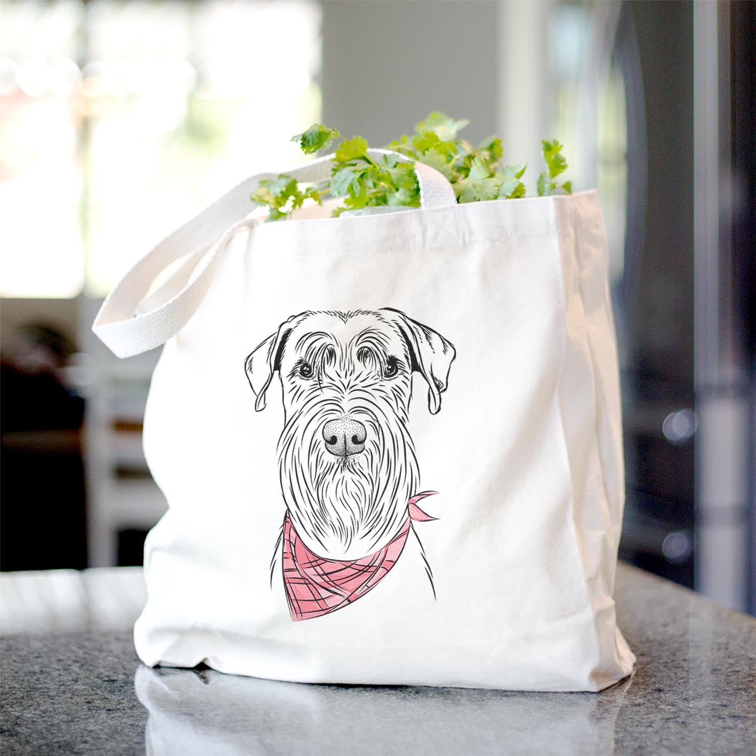 Milton the Standard Schnauzer - Tote Bag