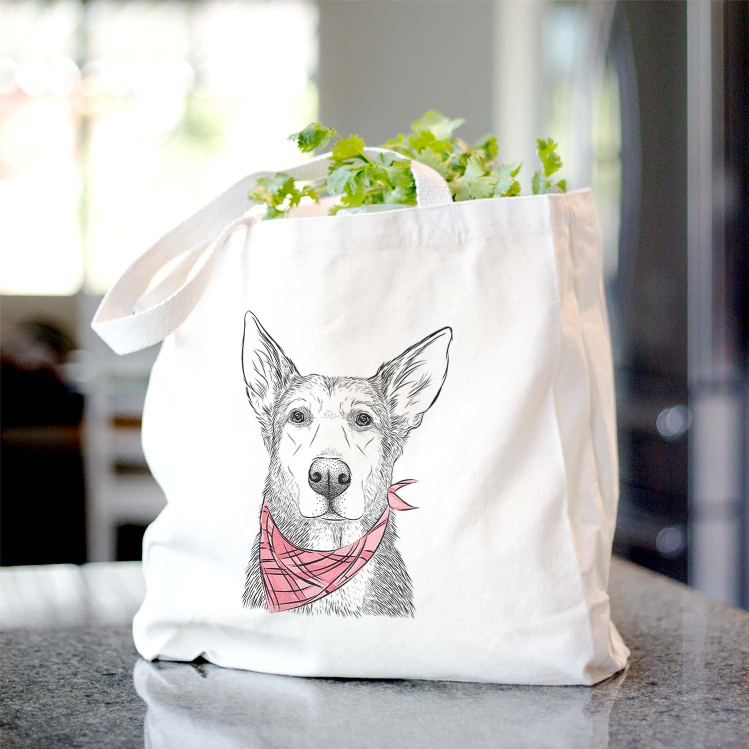 Misty the German Shepherd Mix - Tote Bag