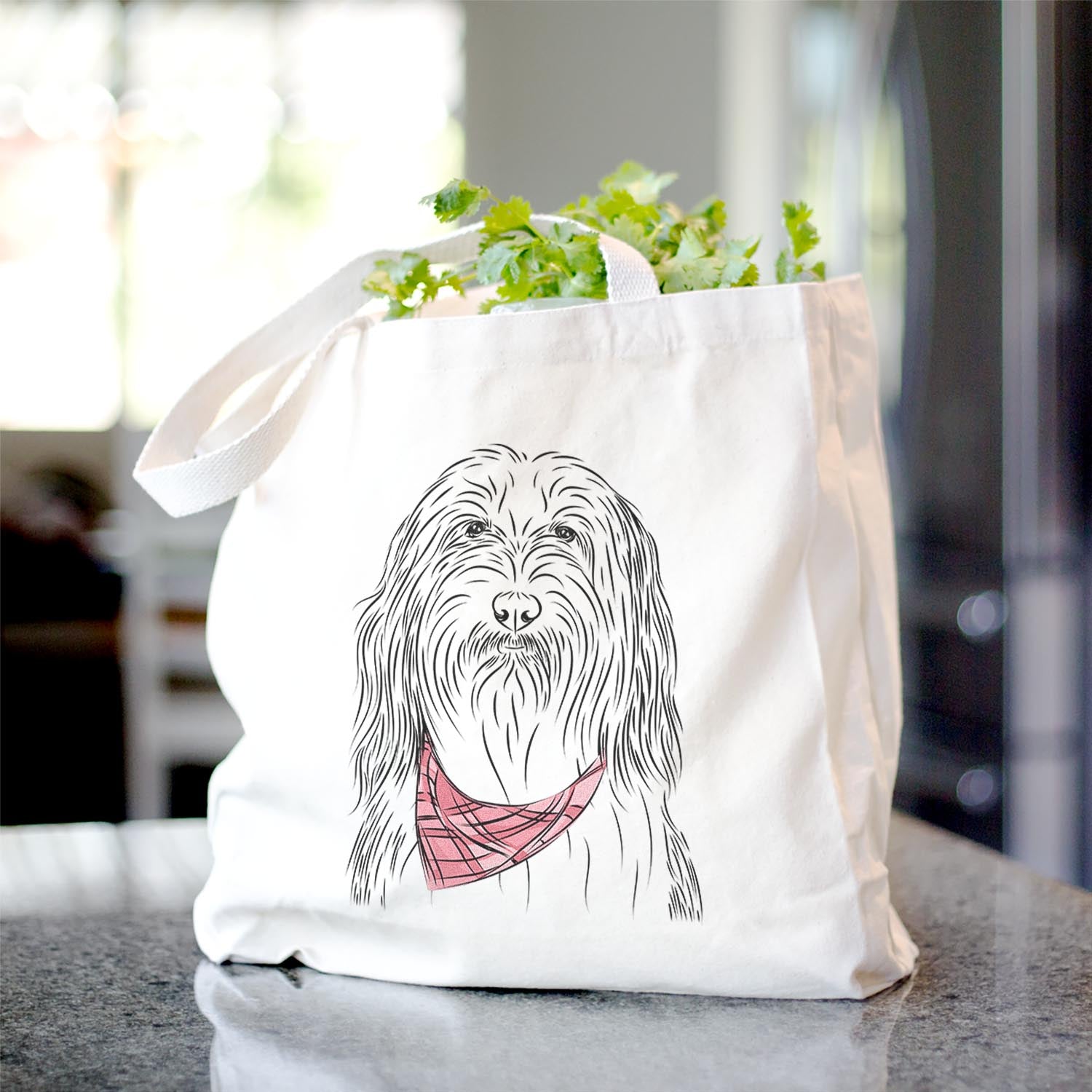 Murray the Bearded Collie - Tote Bag