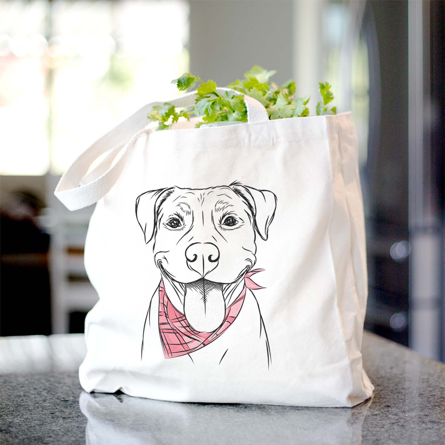 Parker the Pitbull - Tote Bag