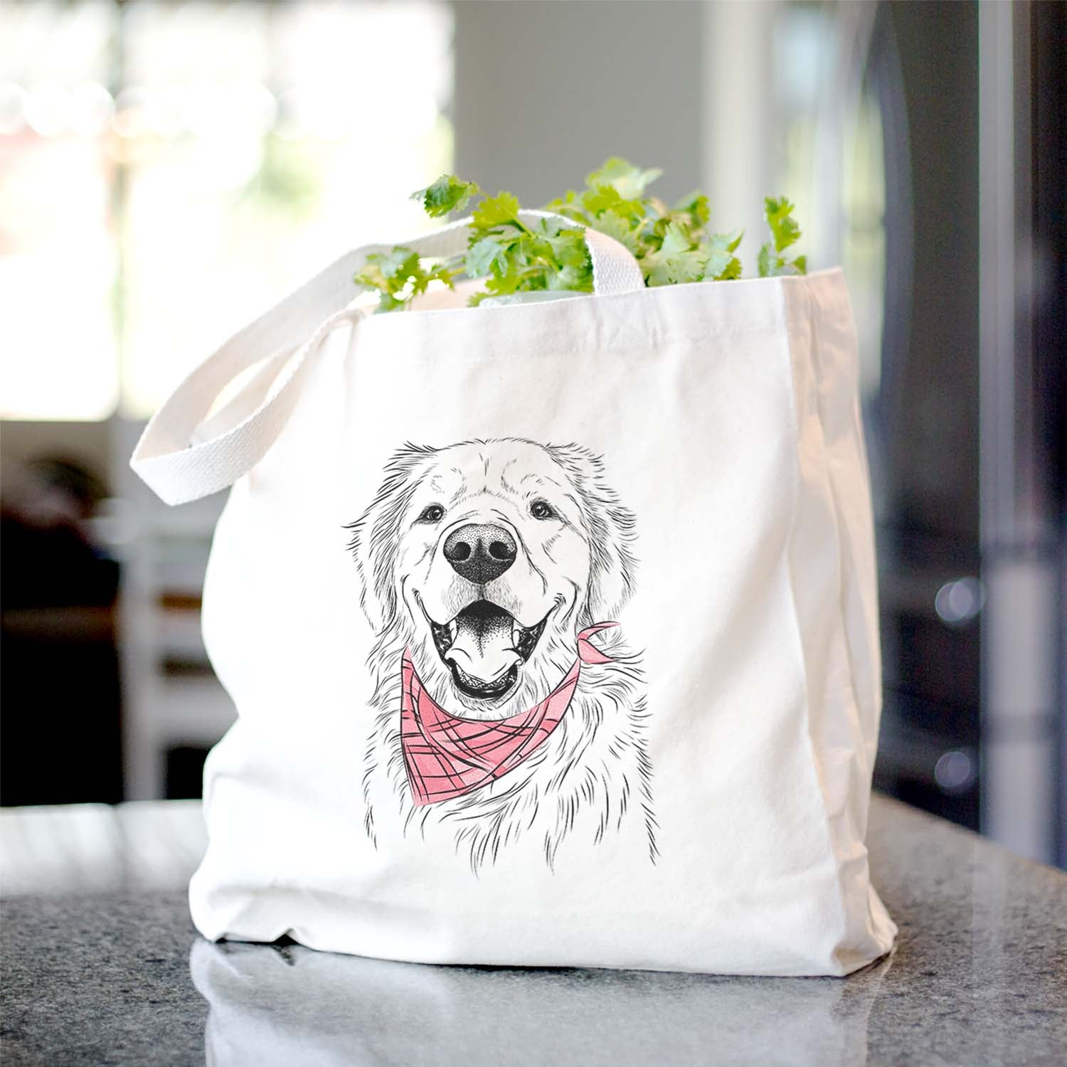 Roger the Golden Retriever - Tote Bag