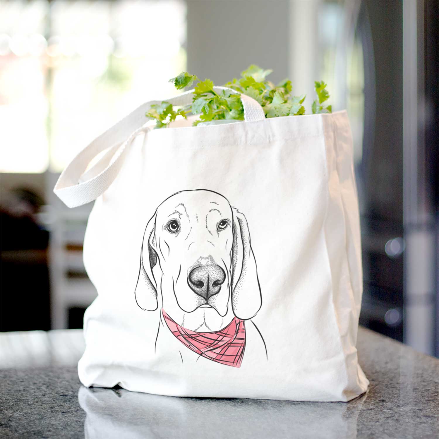 Beauregard the American Redbone Coonhound - Tote Bag