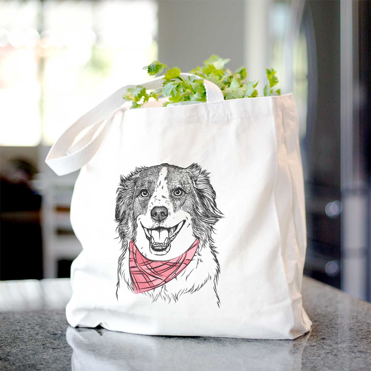 Belle the Australian Shepherd Mix - Tote Bag