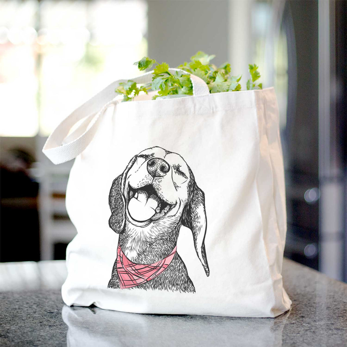 Belle the Hound Mix - Tote Bag