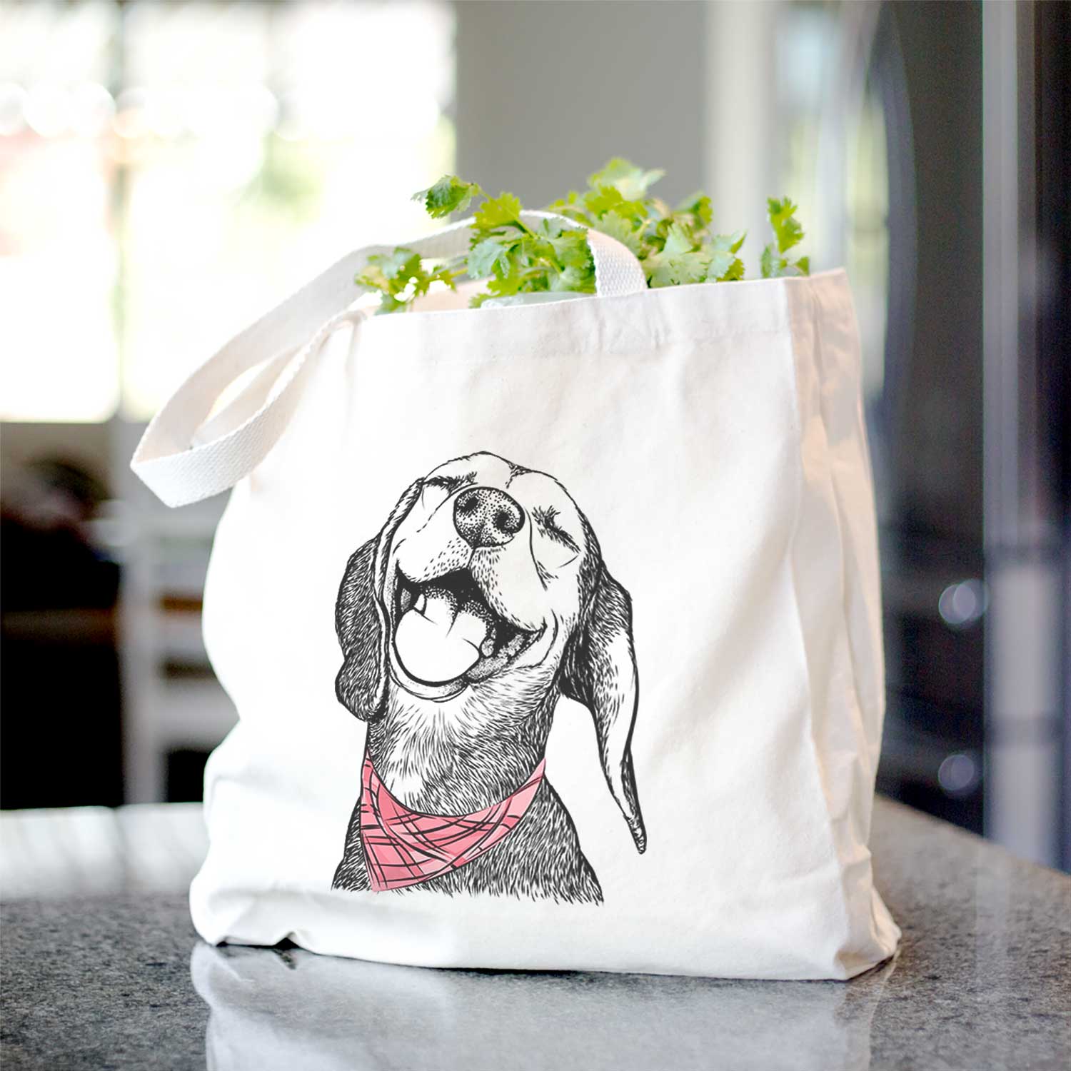 Belle the Hound Mix - Tote Bag