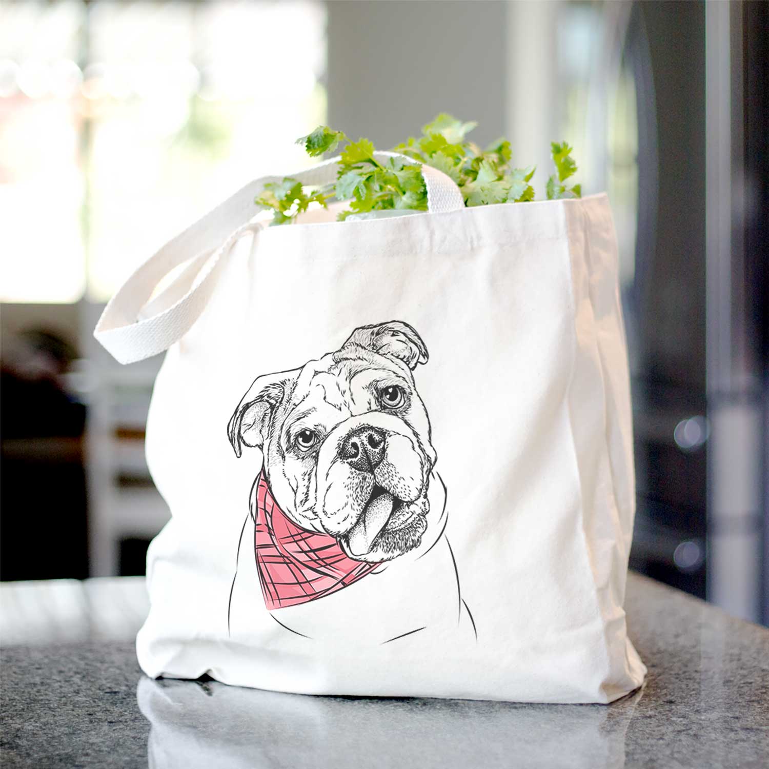 Benson the English Bulldog - Tote Bag