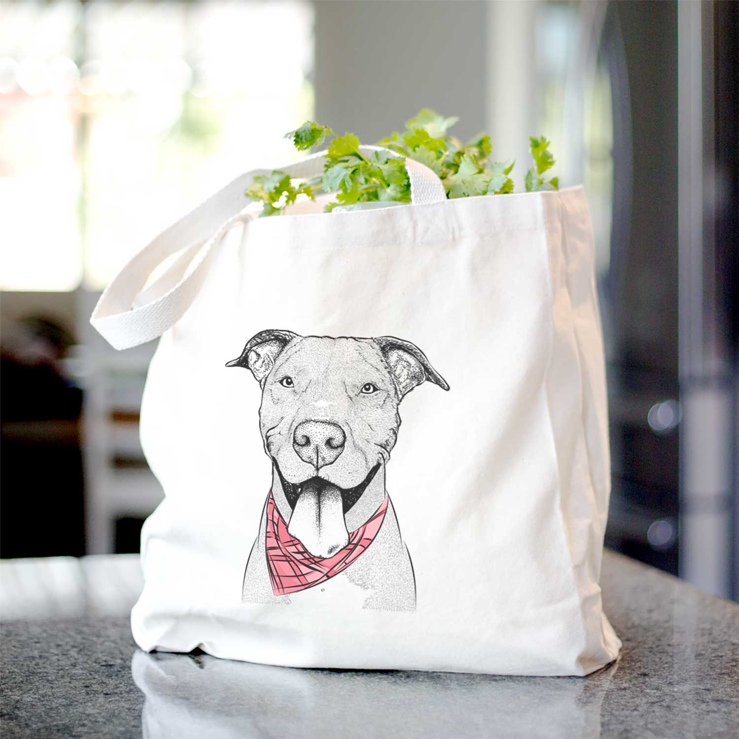 Bruce the American Staffordshire Terrier - Tote Bag