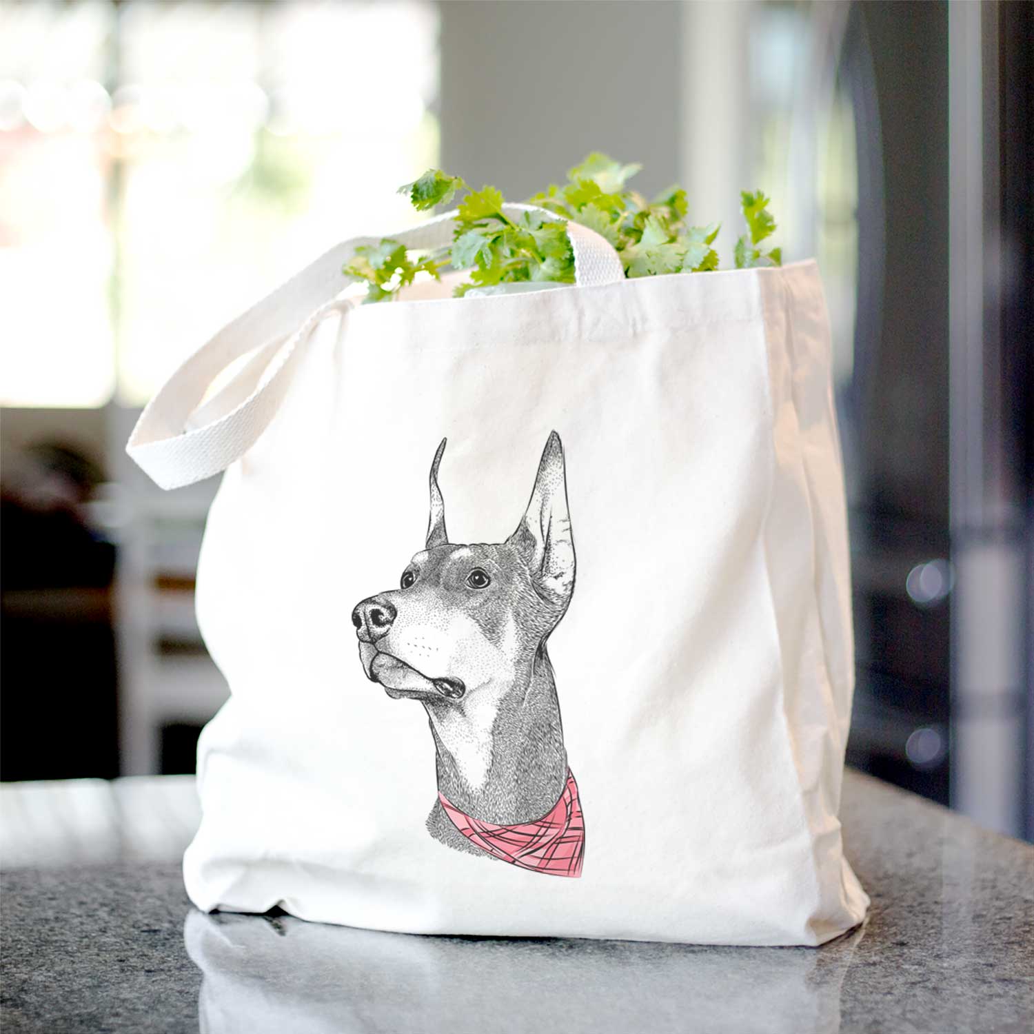 Cenza the Doberman Pinscher - Tote Bag