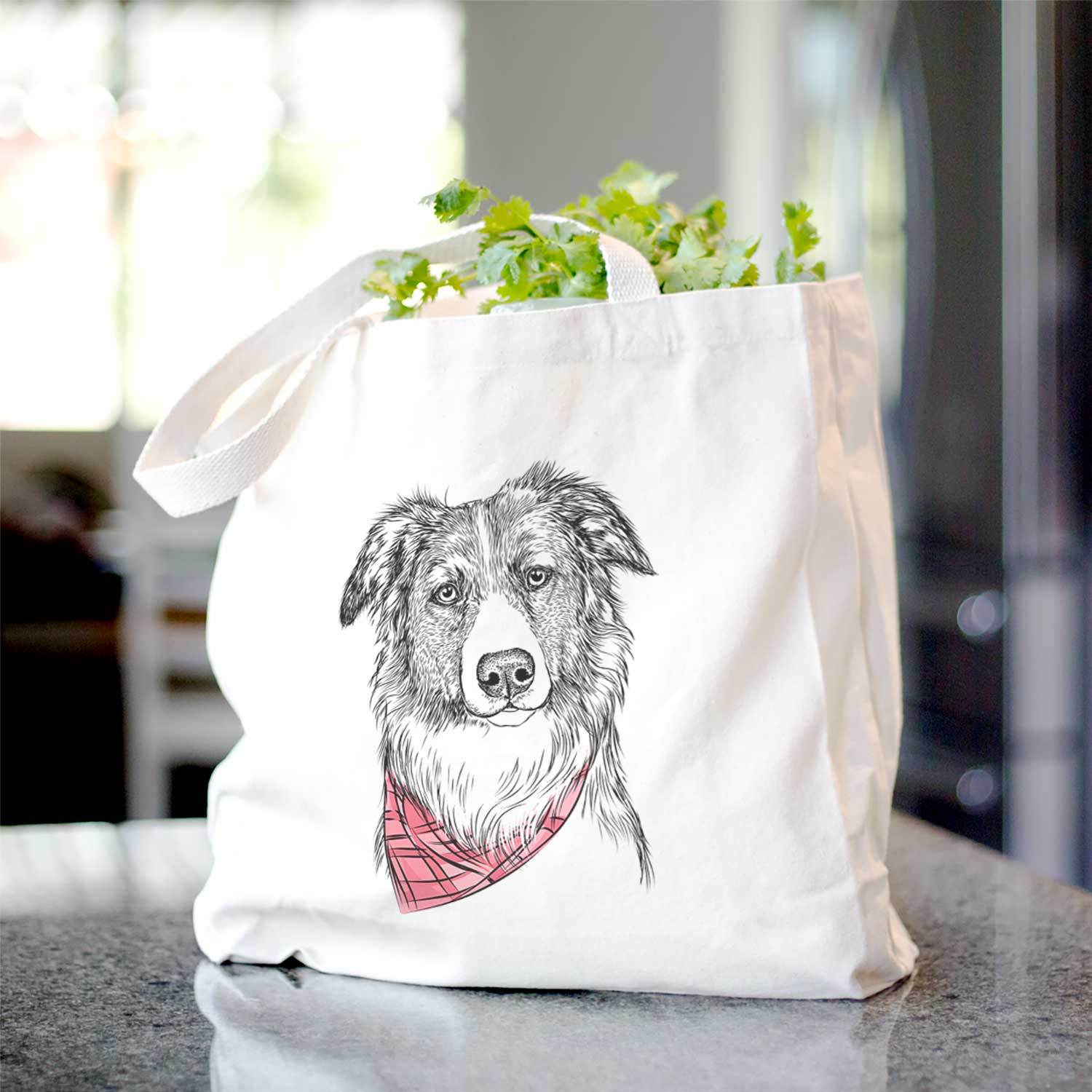 Cynder the English Shepherd - Tote Bag