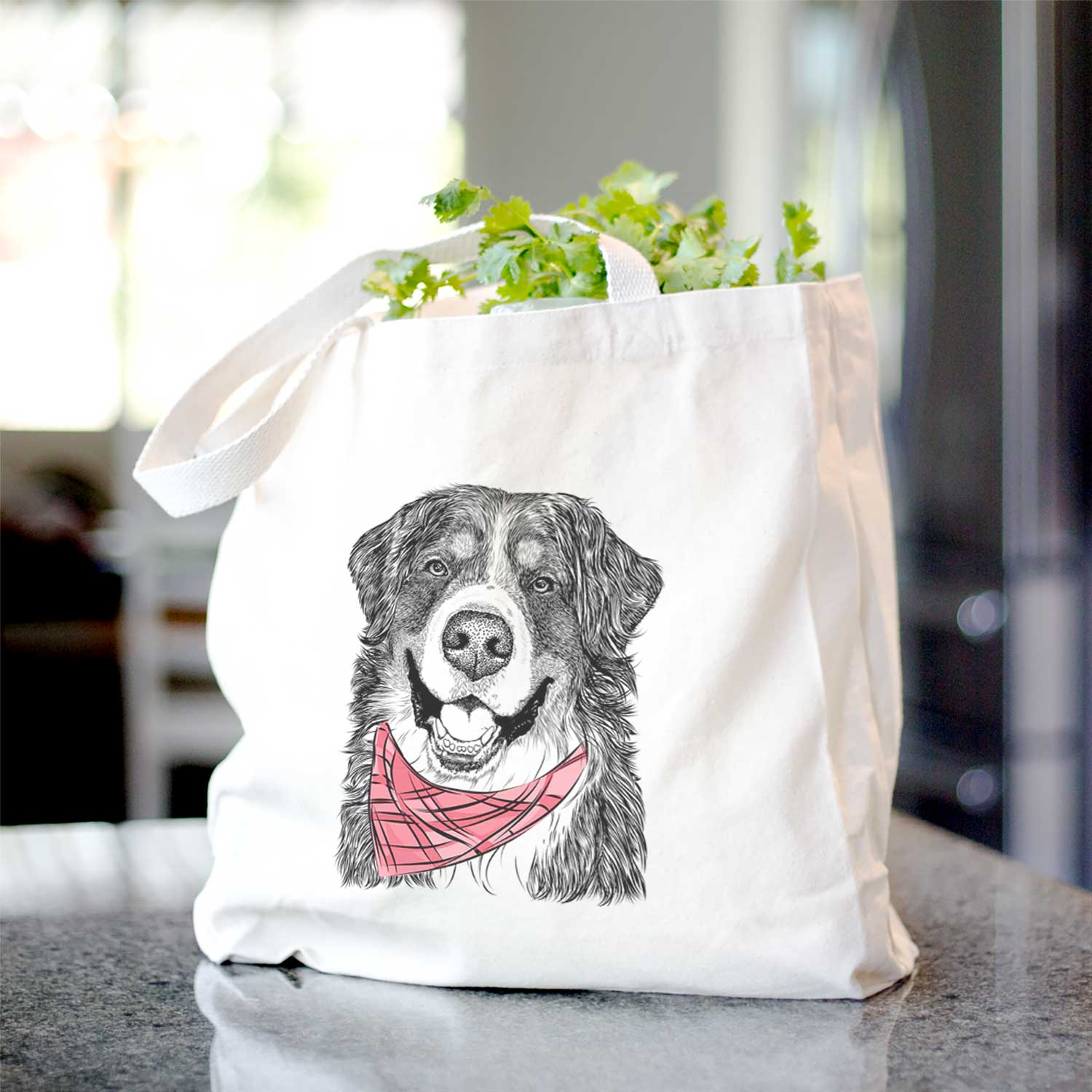 Eiger the Bernese Mountain Dog - Tote Bag