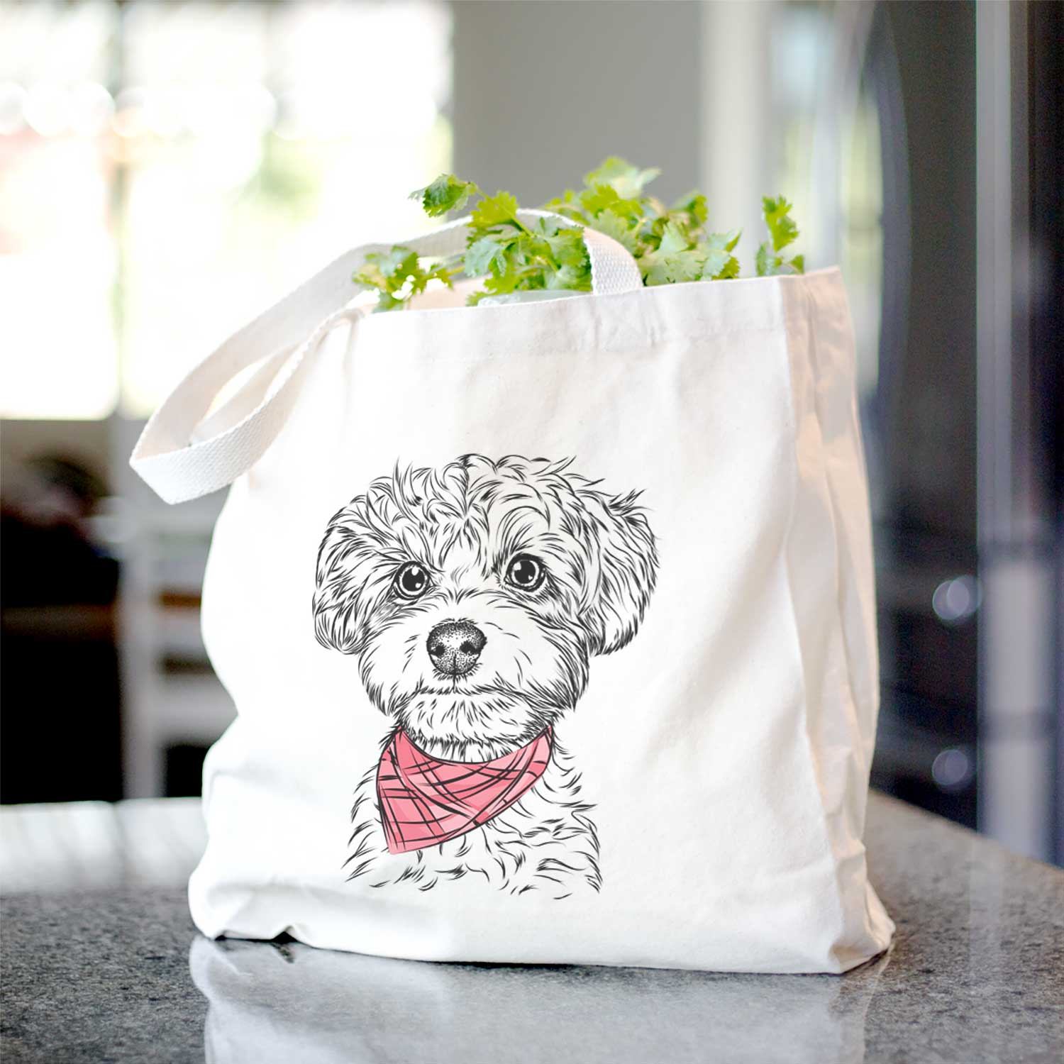 Elliott the Yorkiepoo - Tote Bag