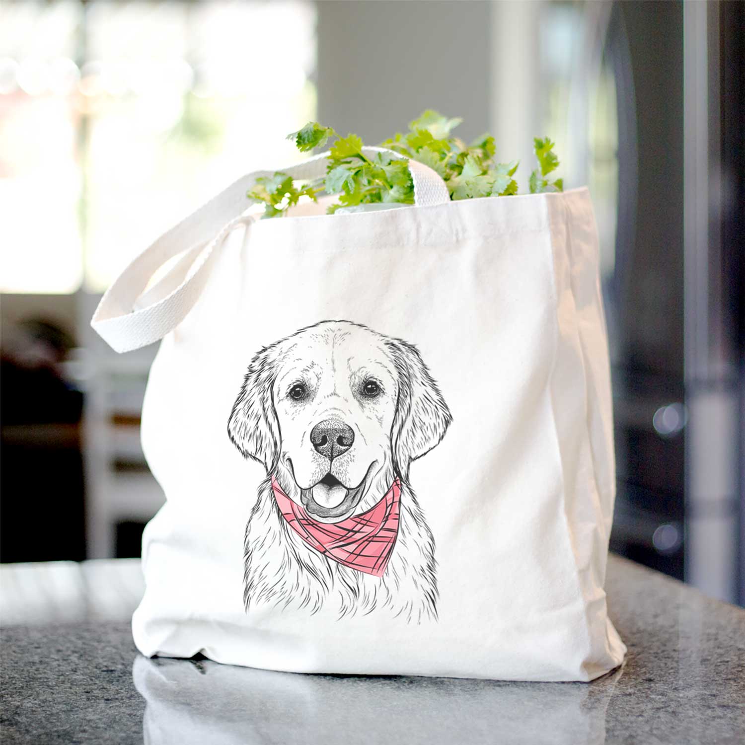 Emma the Golden Retriever - Tote Bag