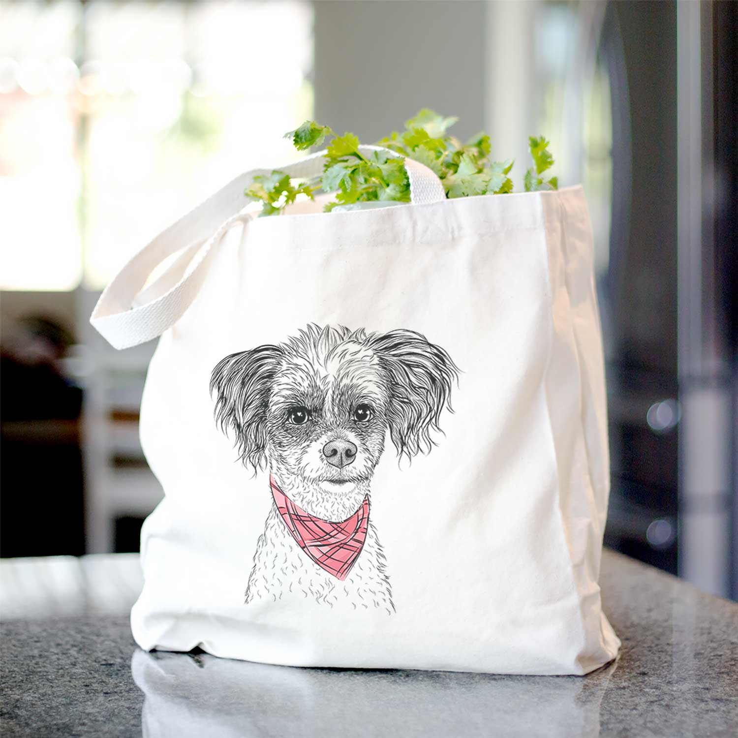 Finley Beth the Papillon Mix - Tote Bag